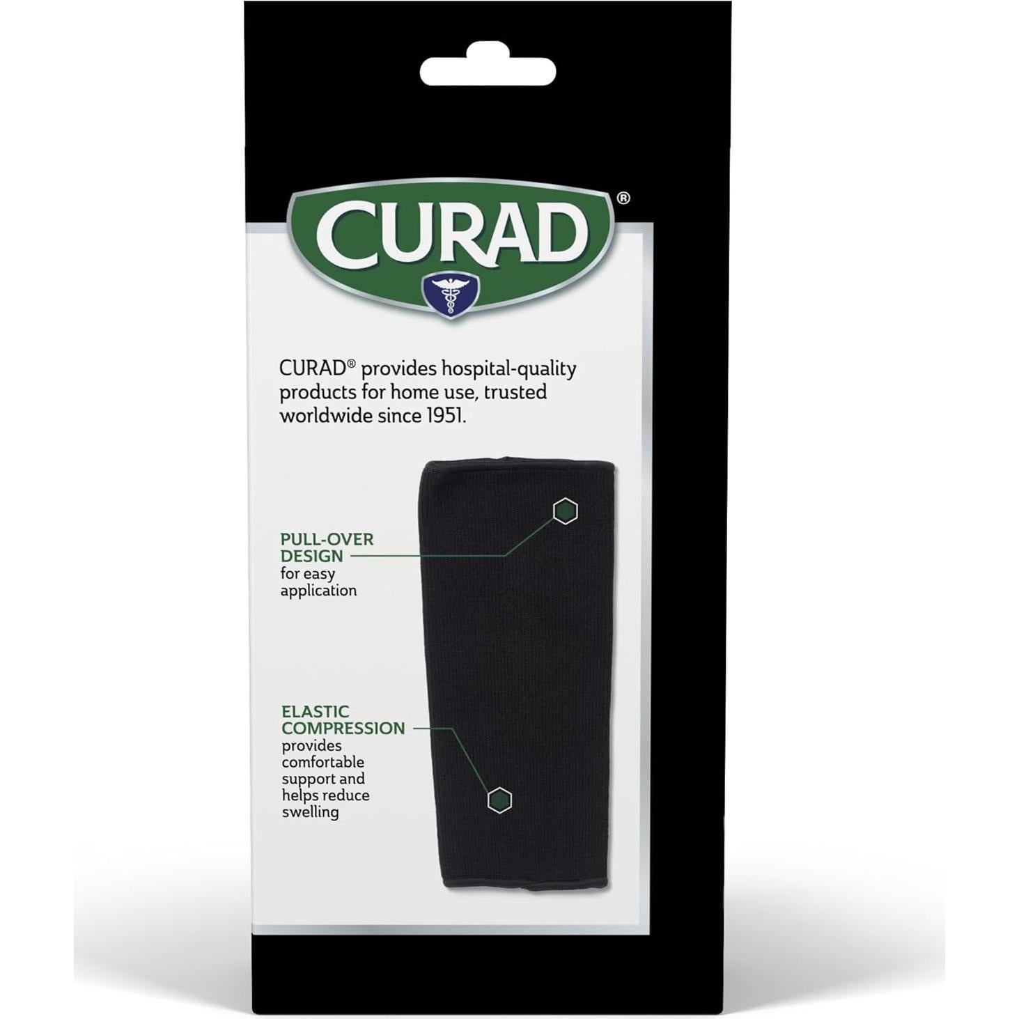 Soporte de Rodilla CURAD Elástico Grande para Dolor Deportivo