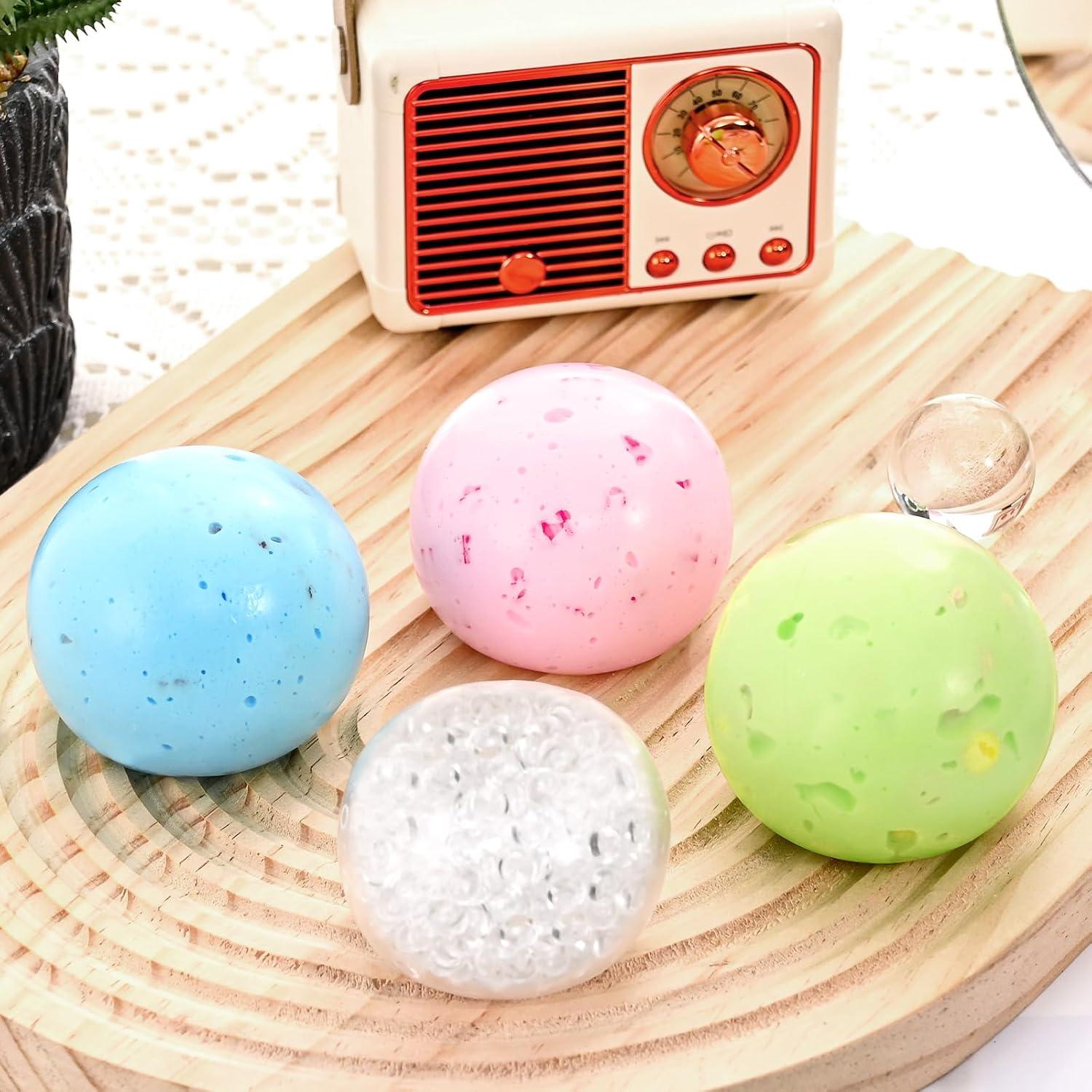 Juego de 4 Pelotas Antiestrés Uneedity - Multicolor 6cm