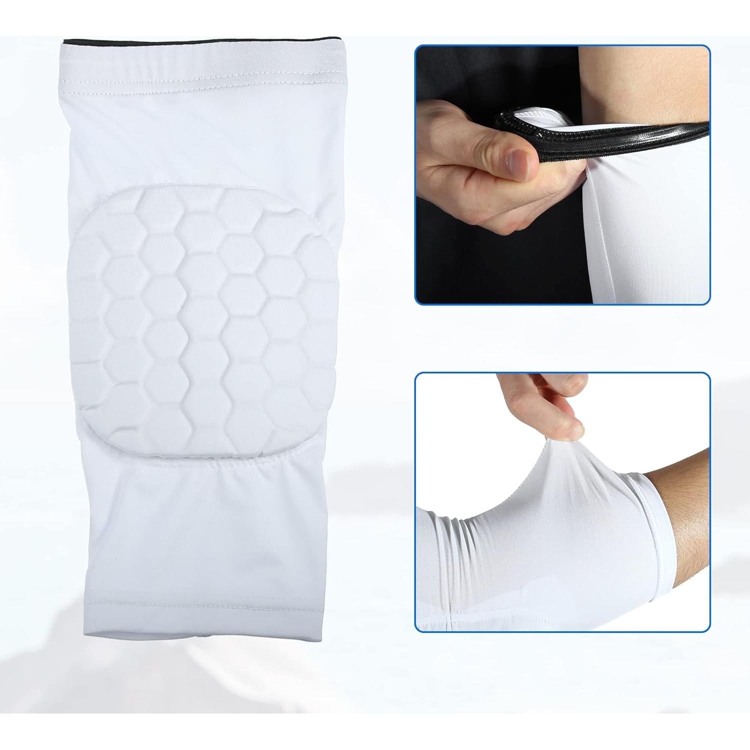 Faja de Codo VOCOSTE 2pcs Soporte Compresión Talla M Blanca