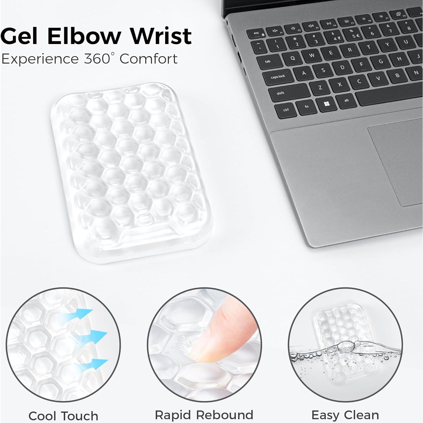 Soporte Ergonómico para Codos Ospelelf, Almohadilla de Gel