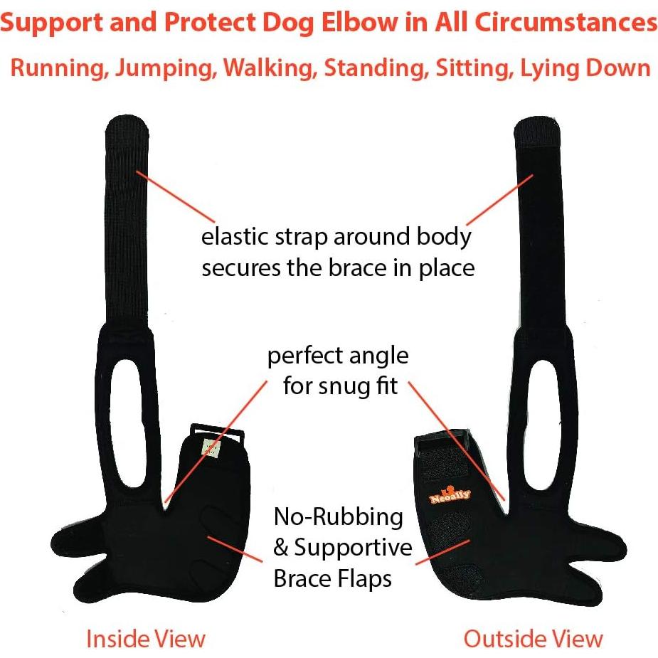 Protector de Codo NeoAlly Mediano para Perros - Pierna Derecha