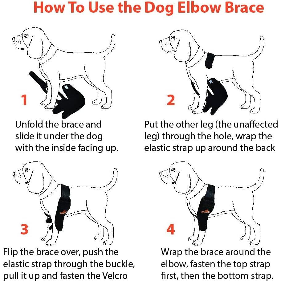 Protector de Codo NeoAlly Mediano para Perros - Pierna Derecha
