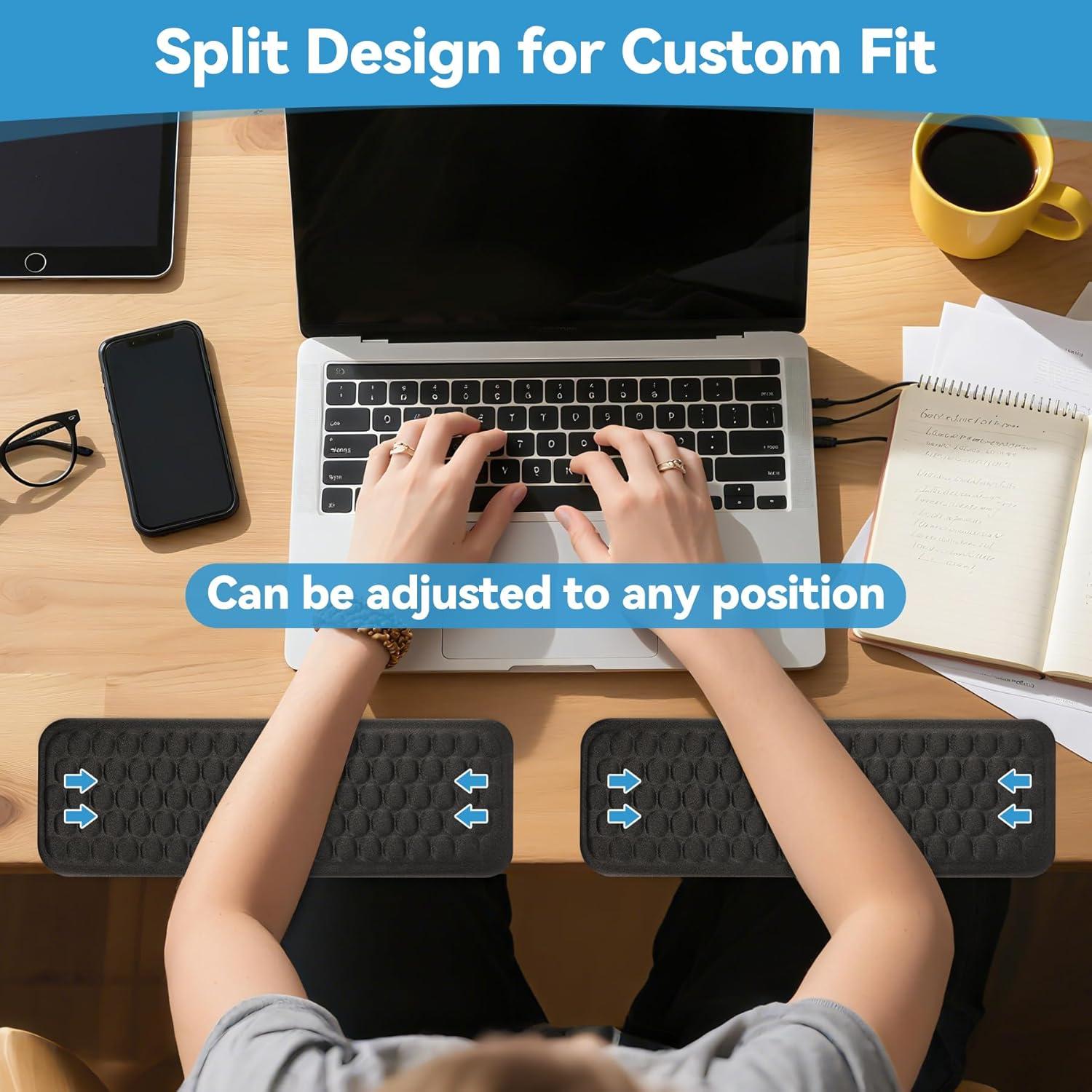 Almohadilla ergonómica L Utllsitm 2 piezas espuma viscoelástica