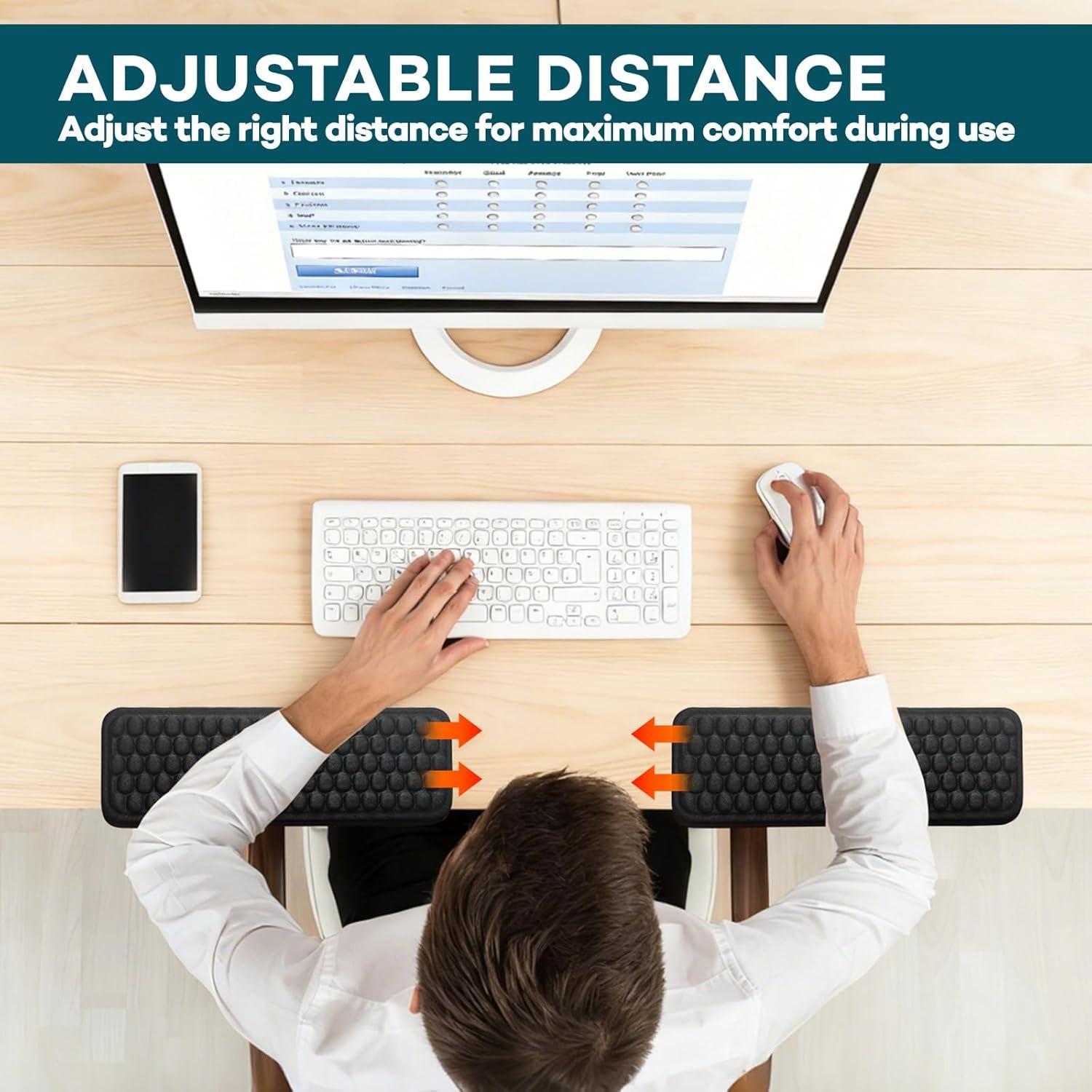 2 Almohadillas de Codo Ergonómicas LILXIU con Base Antideslizante