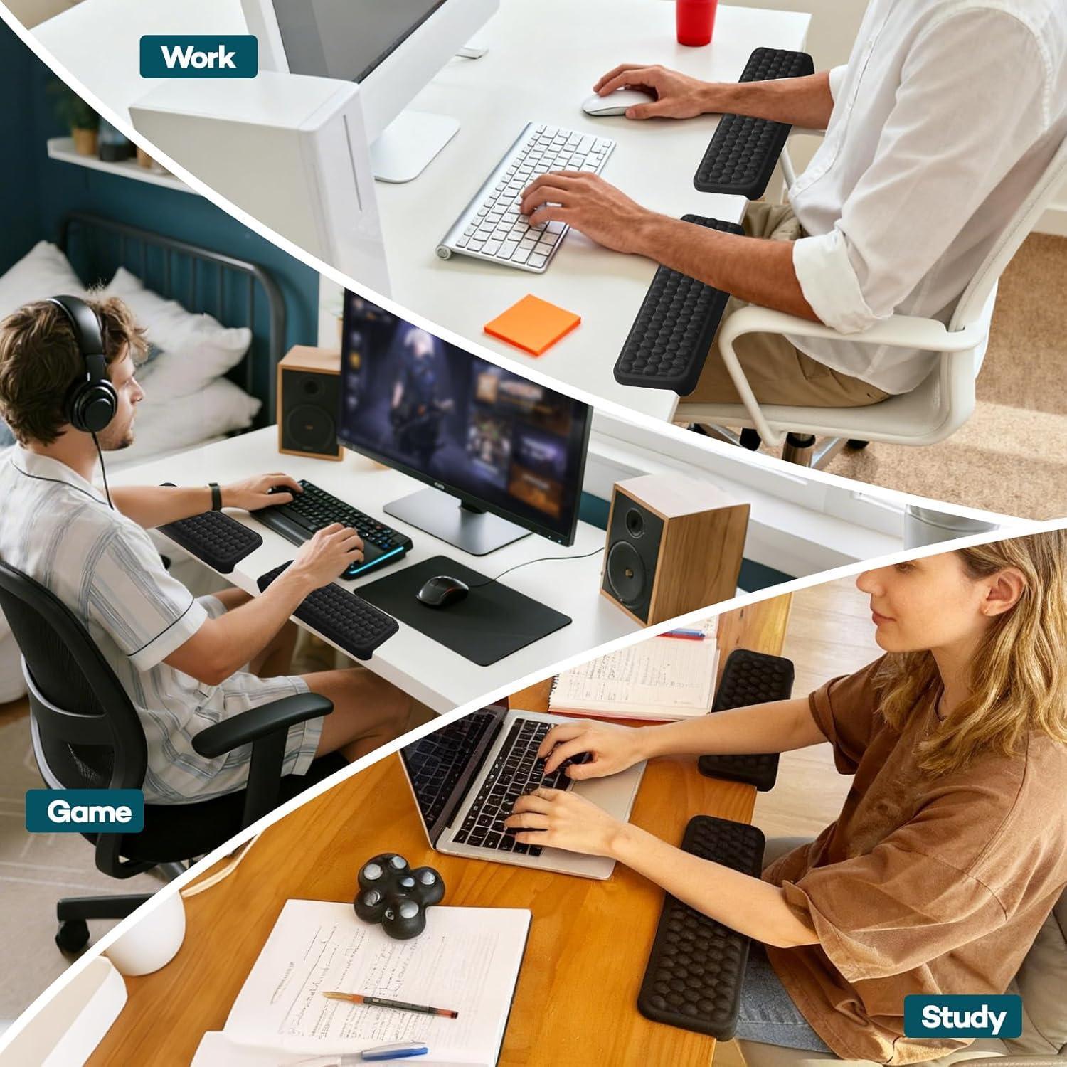 2 Almohadillas de Codo Ergonómicas LILXIU con Base Antideslizante