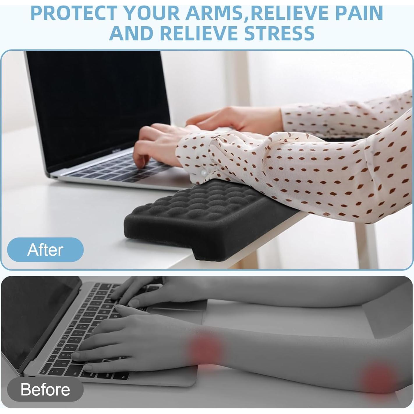 Reposamuñecas de espuma viscoelástica Eikovia, paquete de 2