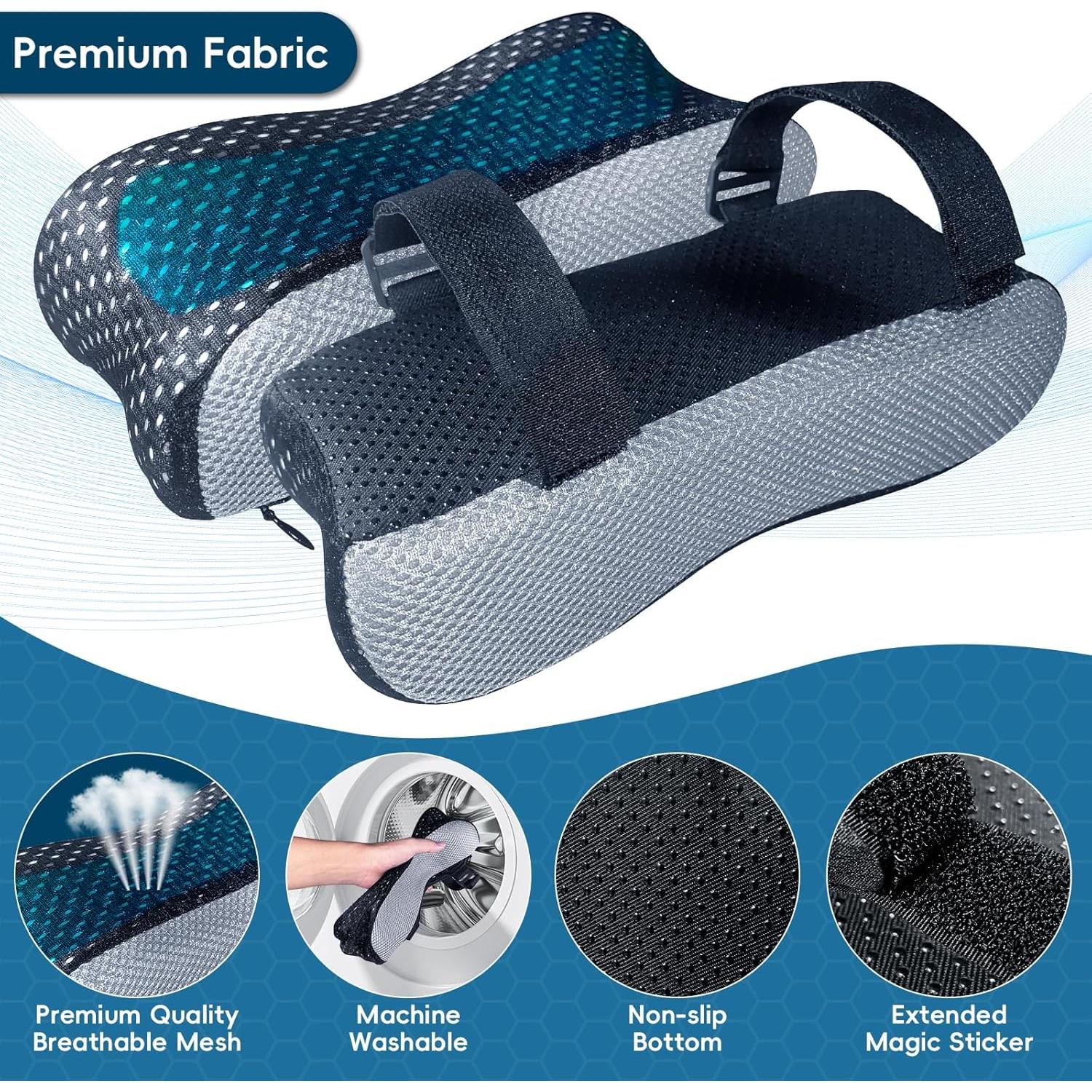 Almohadillas de Reposabrazos Ergonómicas Yazimalu con Gel Refrigerante