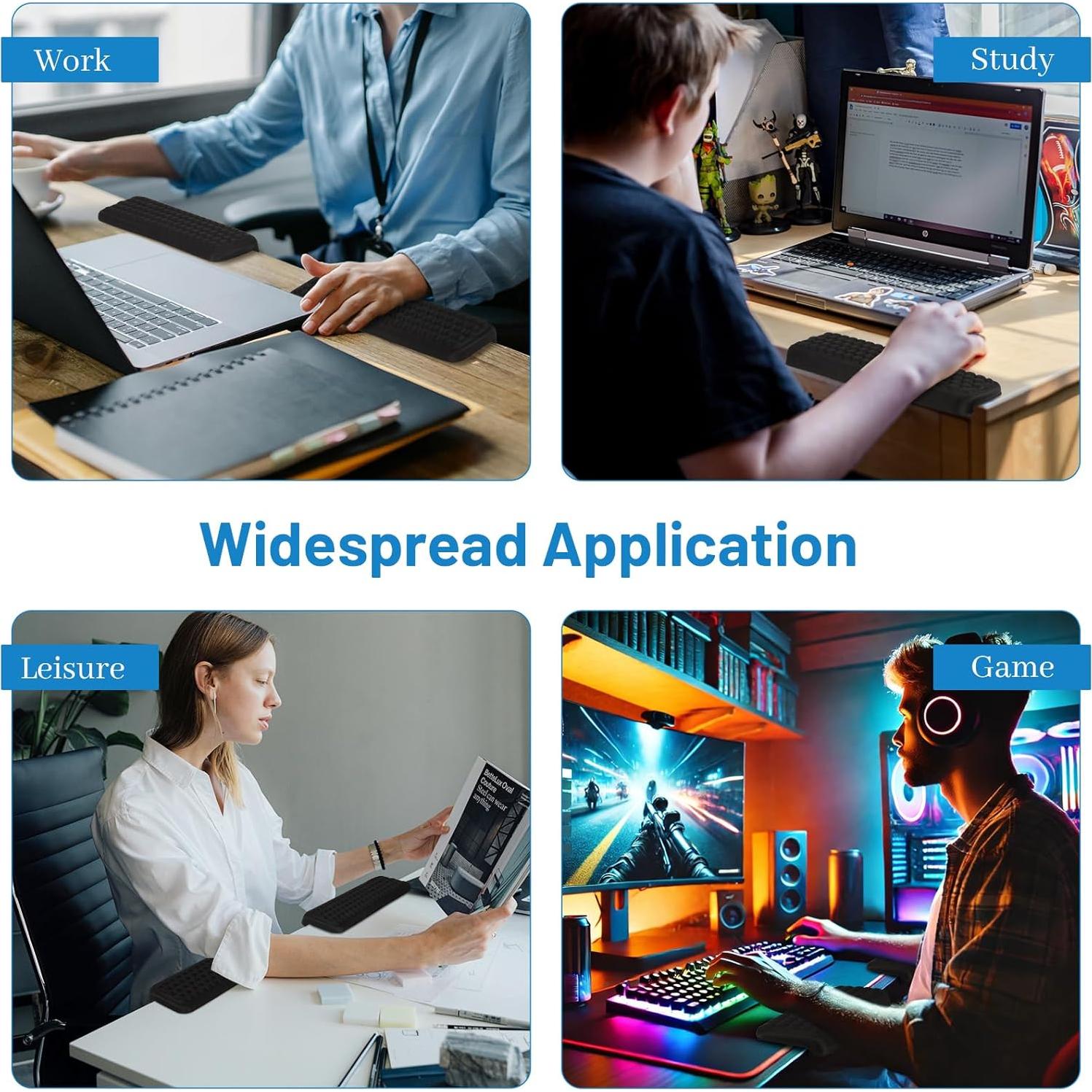 Cojín Reposamuñecas Ergonómico Fitlyiee en Forma de L