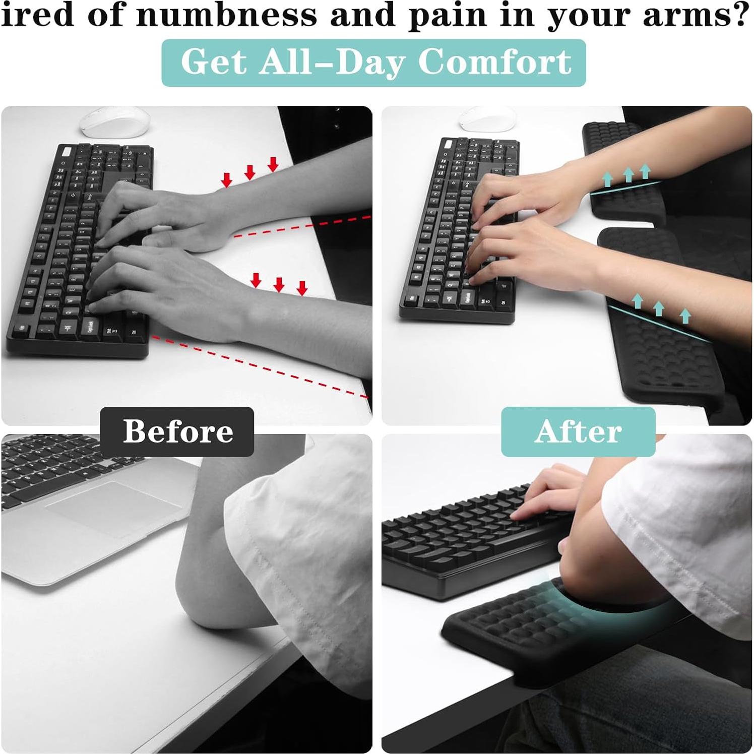 Almohadilla Ergonómica de Escritorio CFHYZAZNCL 30x10 cm