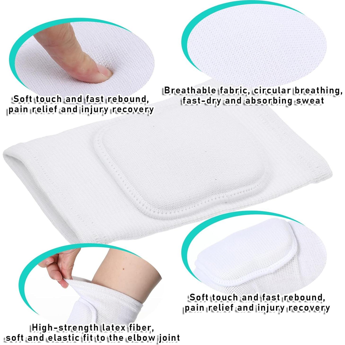 Muñequera de Voleibol Cobee - Soporte para Codo Blanco