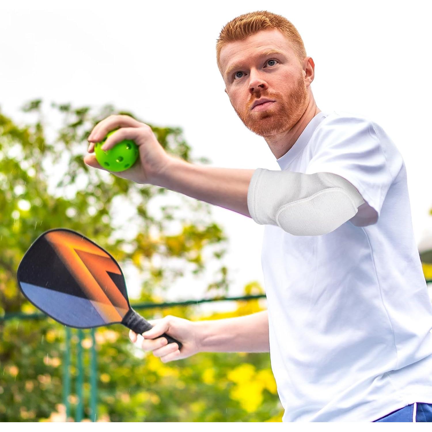 Muñequera de Voleibol Cobee - Soporte para Codo Blanco