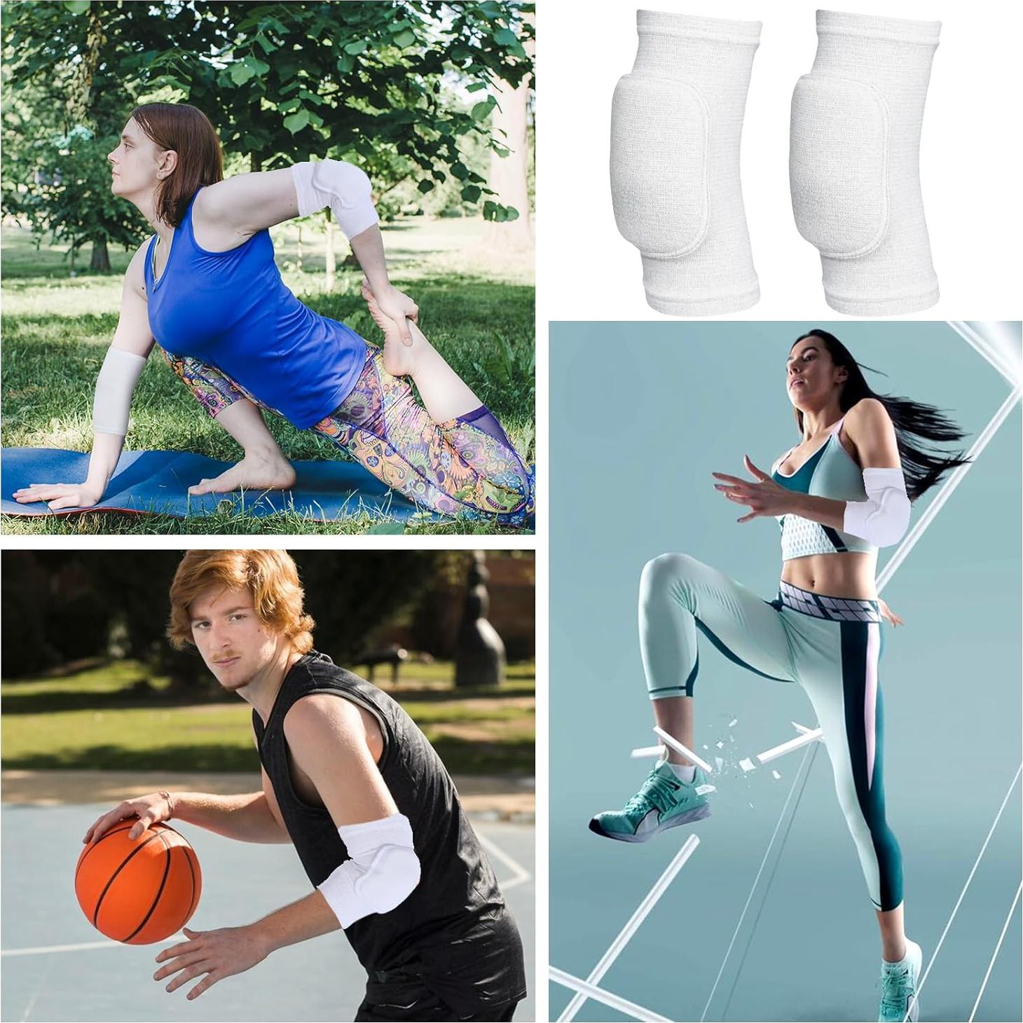 Muñequera de Voleibol Cobee - Soporte para Codo Blanco