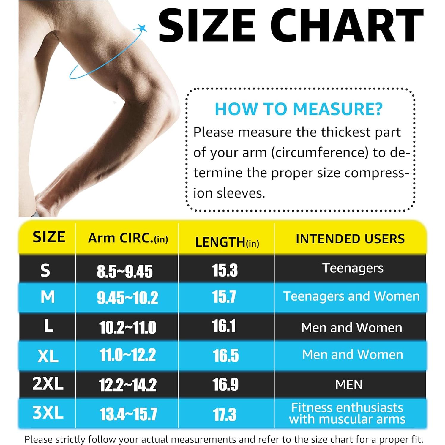 Almohadillas de Compresión para Codo HiRui - Unisex, Negro, Grande