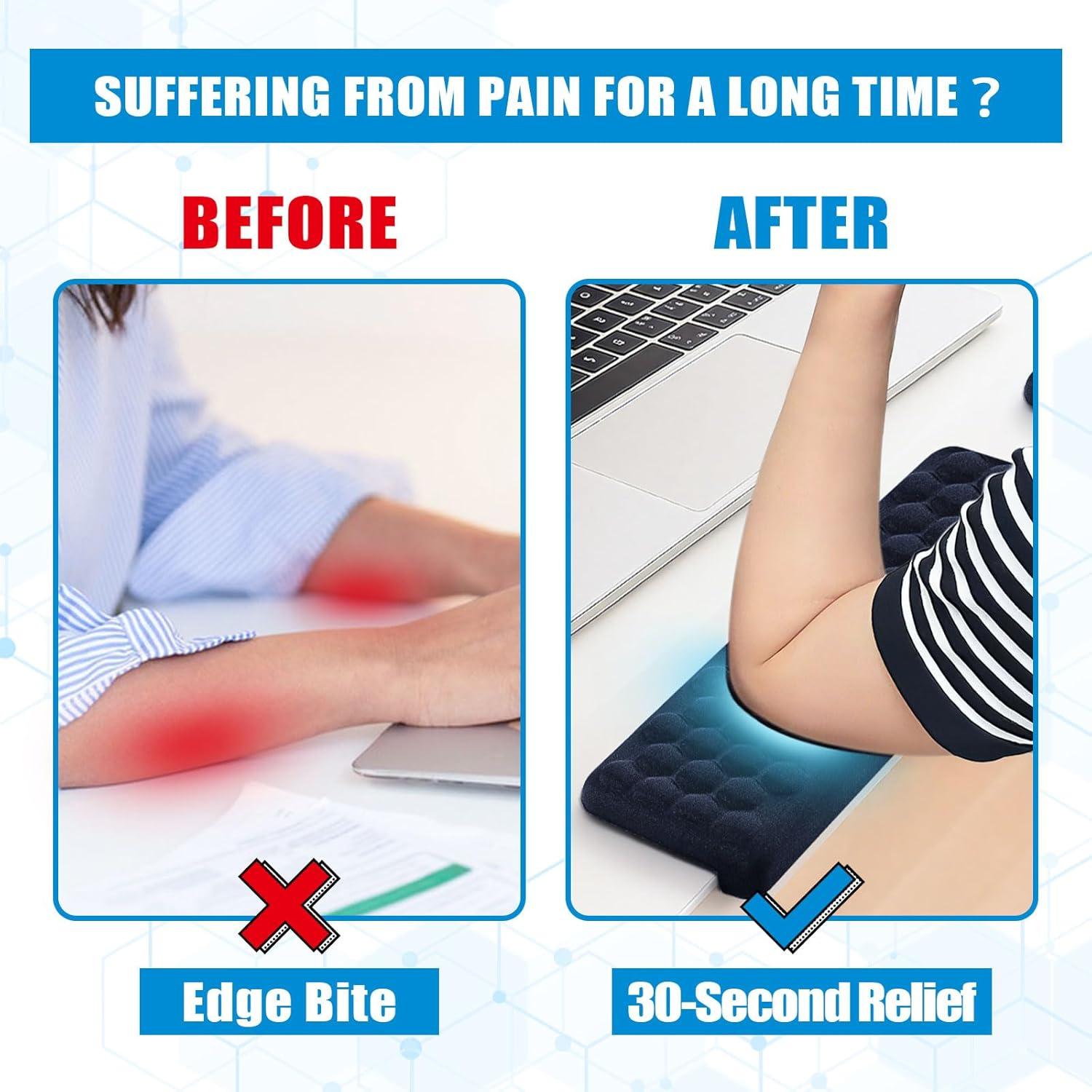 Almohadillas Ergonómicas para Escritorio en Forma de L Drounphi - Paquete de 2