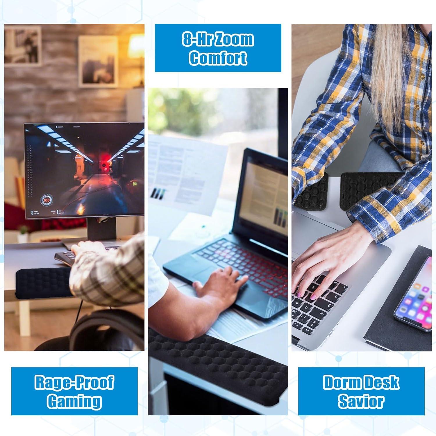 Almohadillas Ergonómicas para Escritorio en Forma de L Drounphi - Paquete de 2