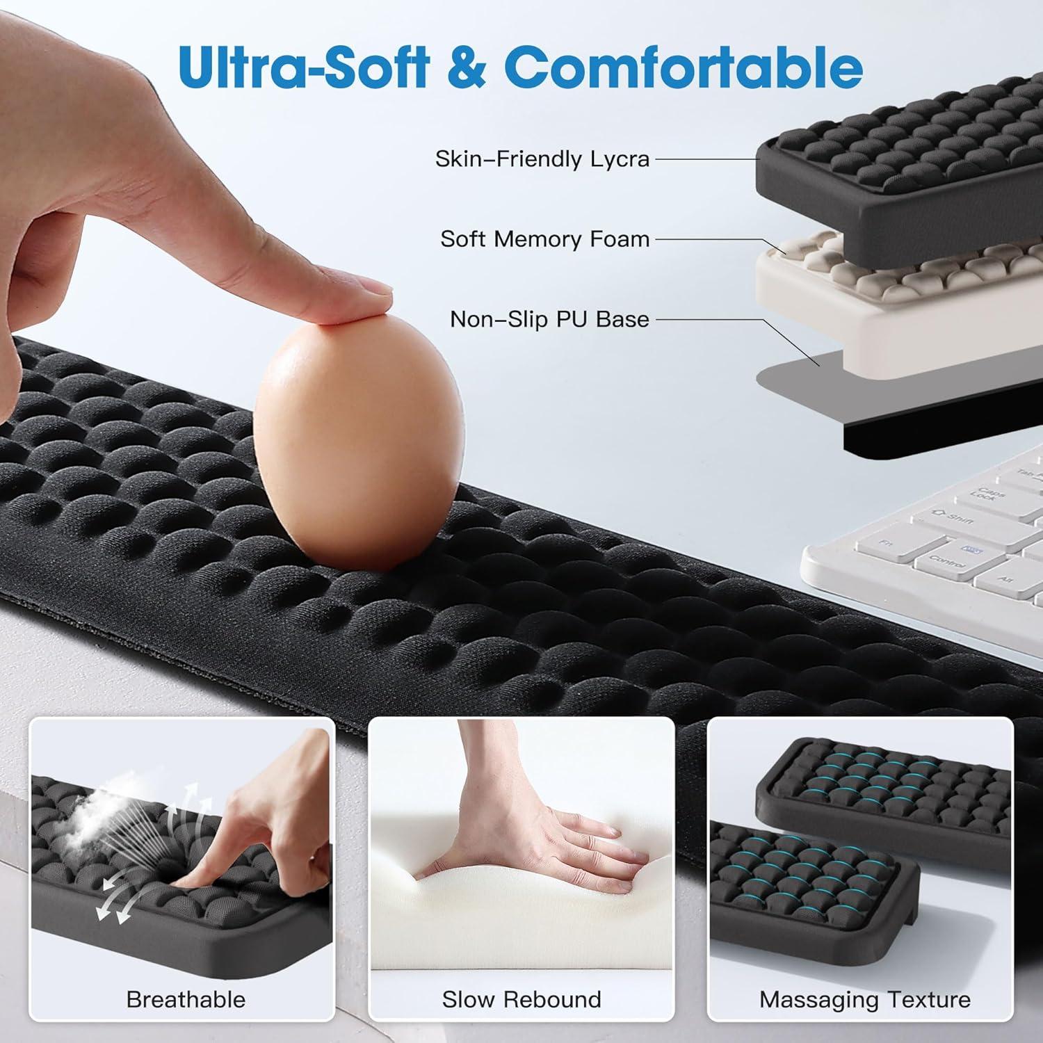 Almohadilla Ergonómica en L MEKASS para Escritorio 2 Piezas