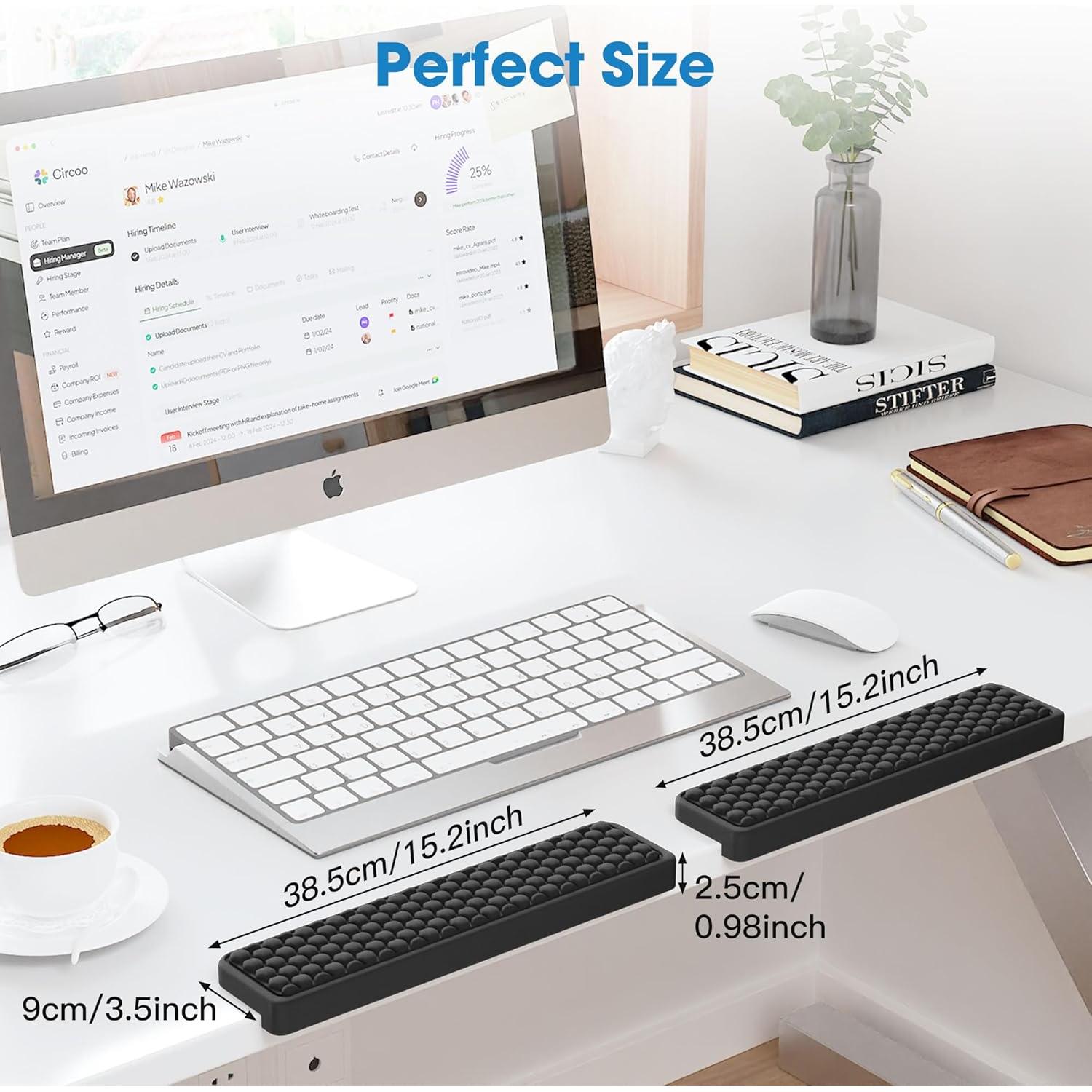 Almohadilla Ergonómica en L MEKASS para Escritorio 2 Piezas