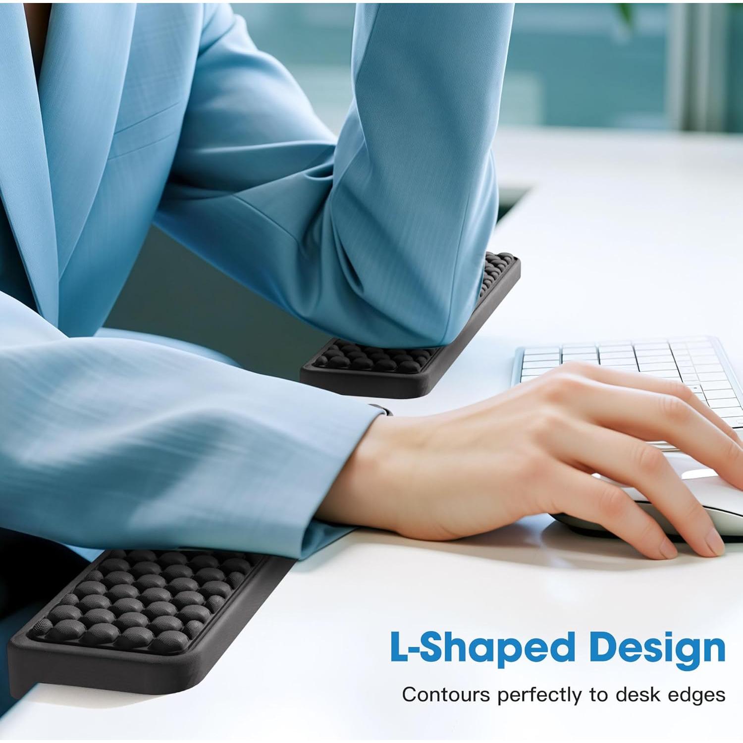 Almohadilla Ergonómica en L MEKASS para Escritorio 2 Piezas