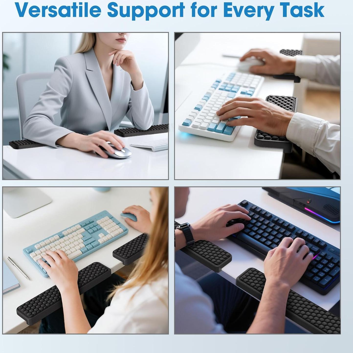 Almohadilla Ergonómica en L MEKASS para Escritorio 2 Piezas