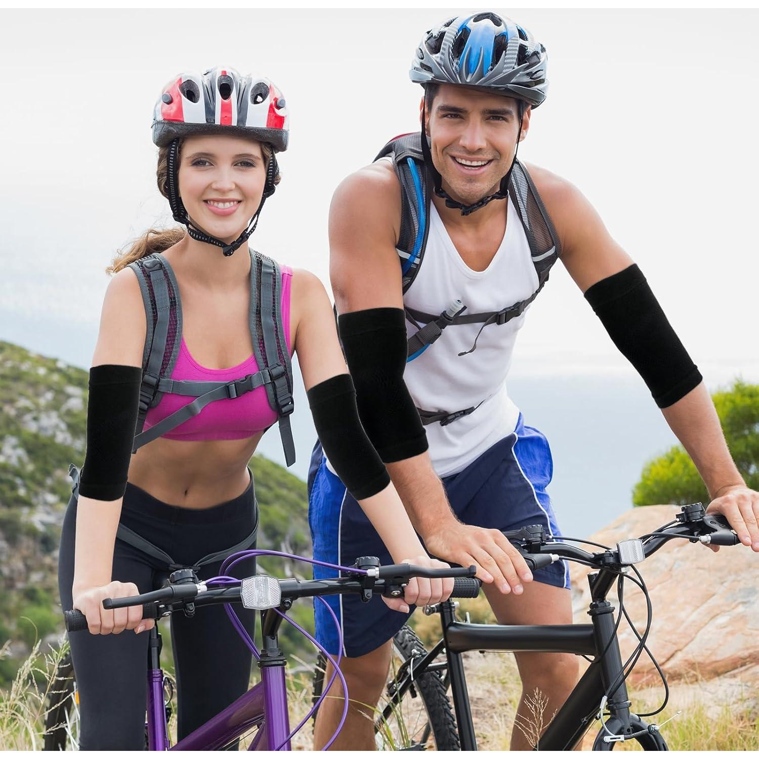 Mangas de Compresión para Codo COMNICO - 2 Pares, Negro