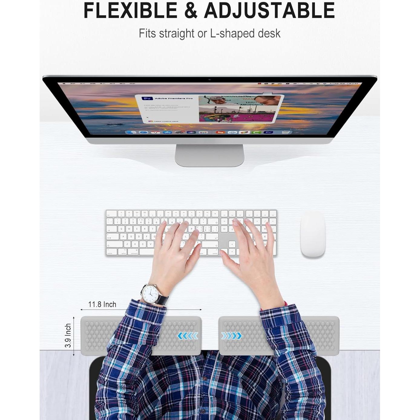 Almohadillas para Codos Ergonómicas Hsurbtra 30x10 cm - 2 Piezas