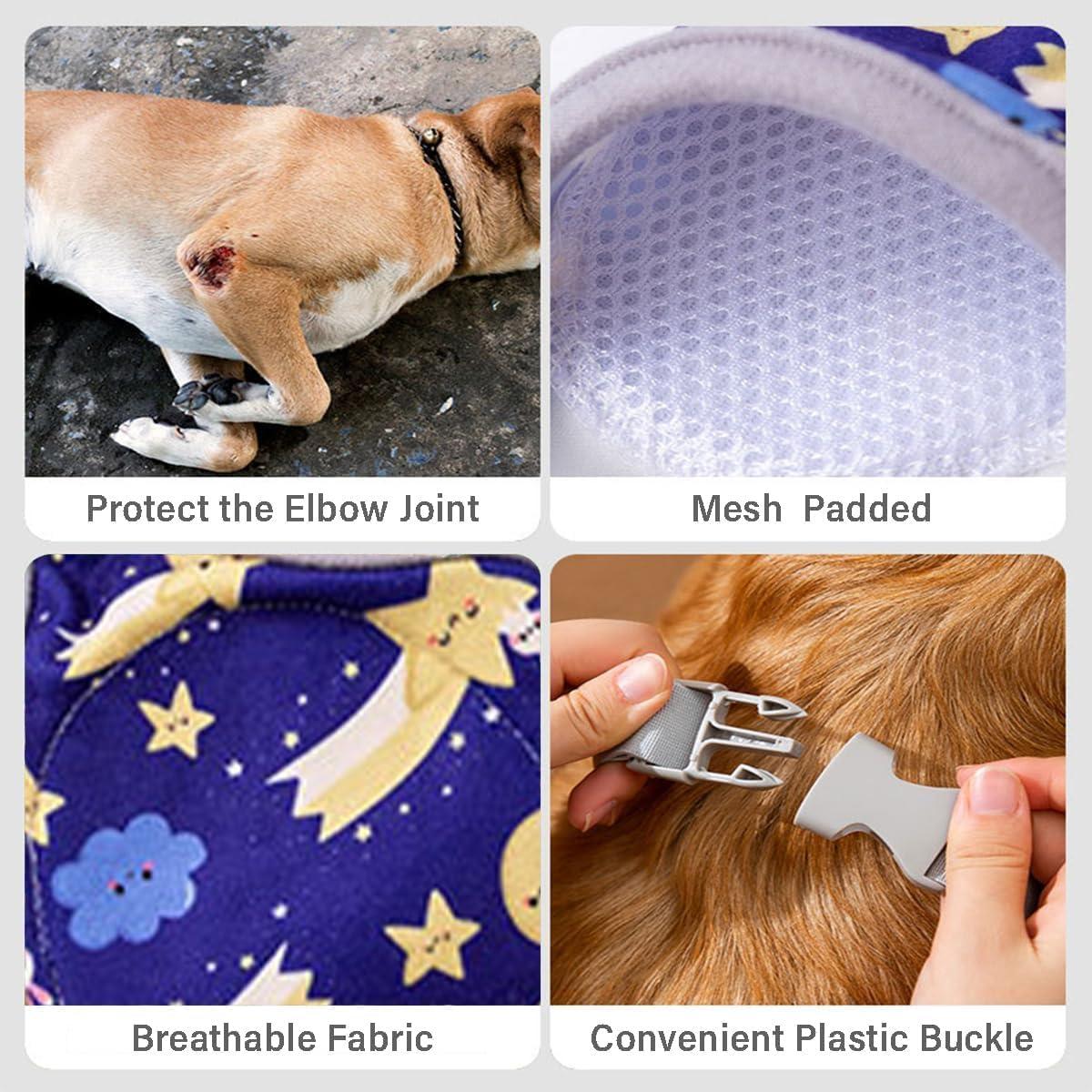 Almohadilla Protectora para Codos de Perro MANON ROSA Grande Gris