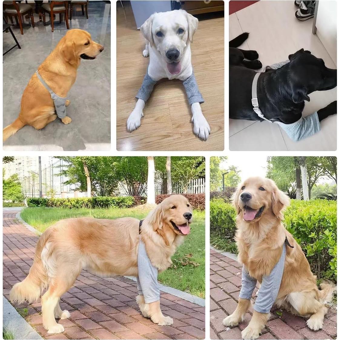 Almohadilla Protectora para Codos de Perro MANON ROSA Grande Gris