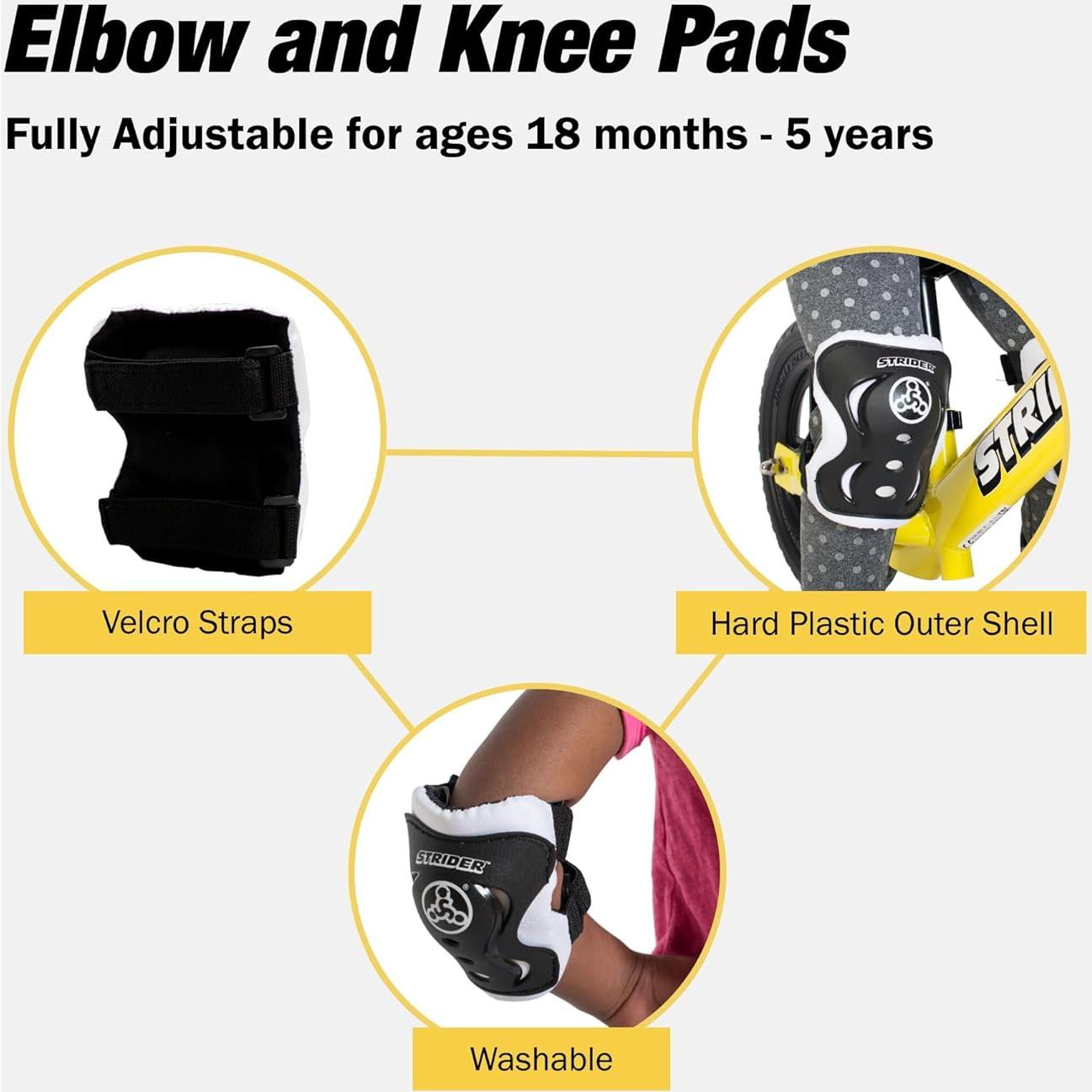 Protectores de Codos y Rodillas Strider para Niños 2-5 Años
