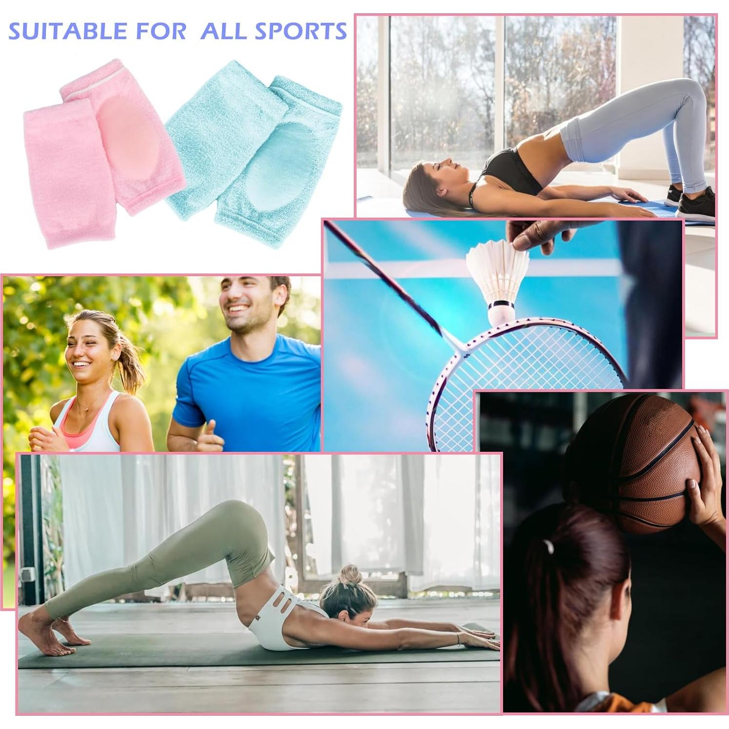 Mangas Hidratantes para Codo YBEATY 2 Pares Gel Suave Rosa/Azul