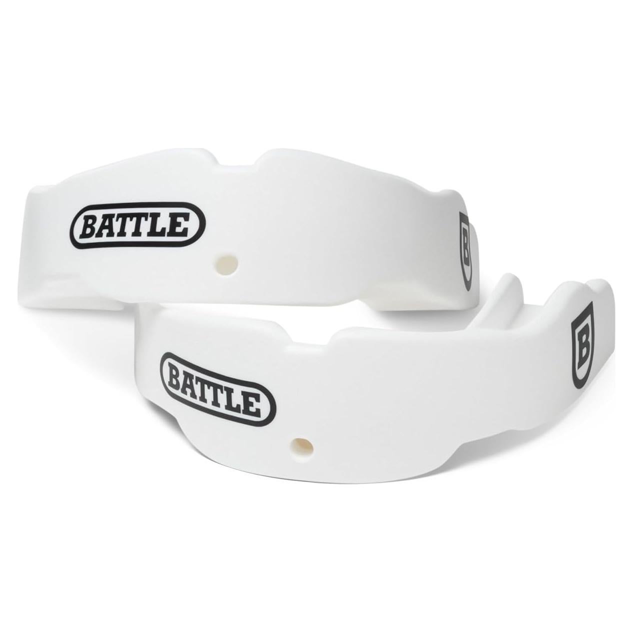 Battle Sports Protector Bucal 2-Pack Adulto Blanco - Fútbol