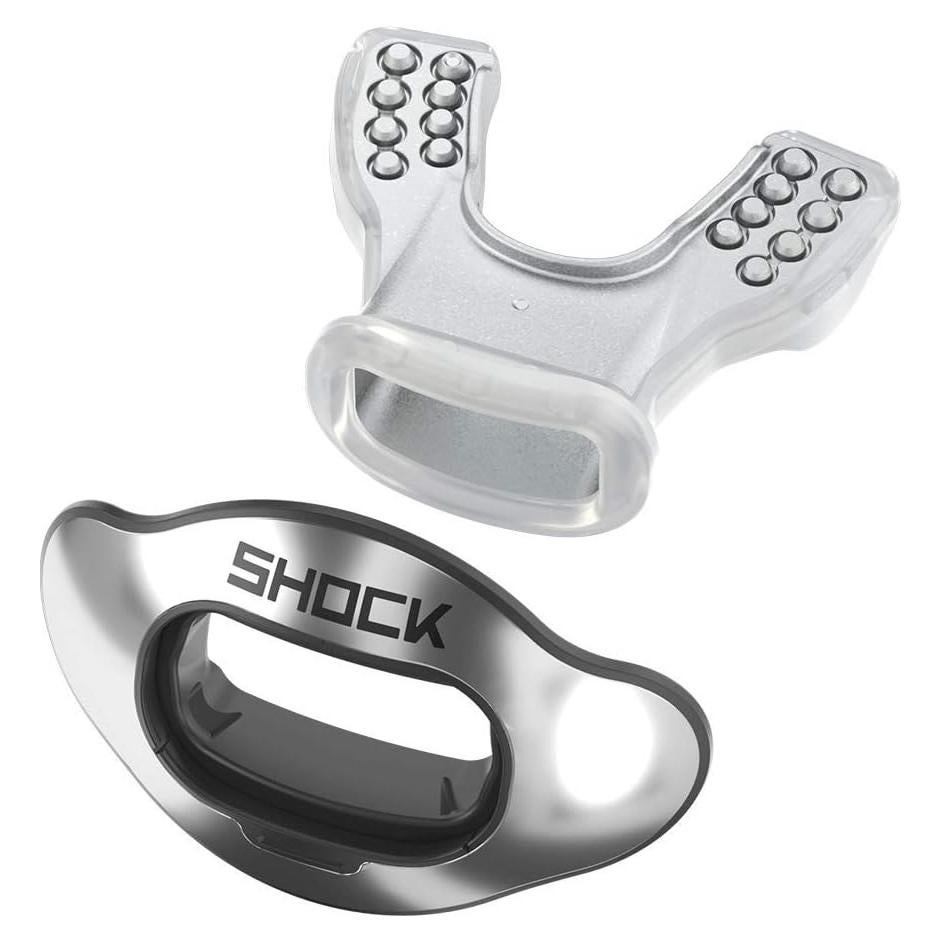 Protector Bucal Intercambiable Shock Doctor Plateado Talla Única