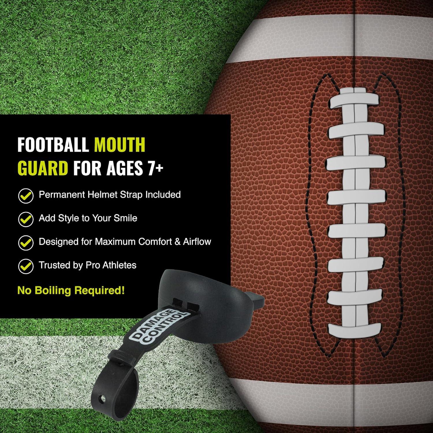 Funda para Boca Damage Control Negro para Fútbol con Correa