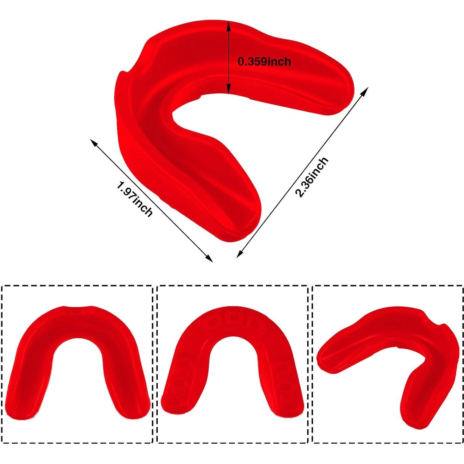 Paquete de 30 Protectores Bucales Rojos Silicona YOFOBU