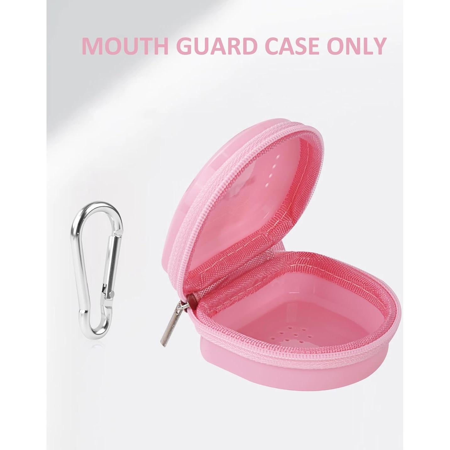Estuche para Protector Bucal Stukcaze Rosa con Cremallera