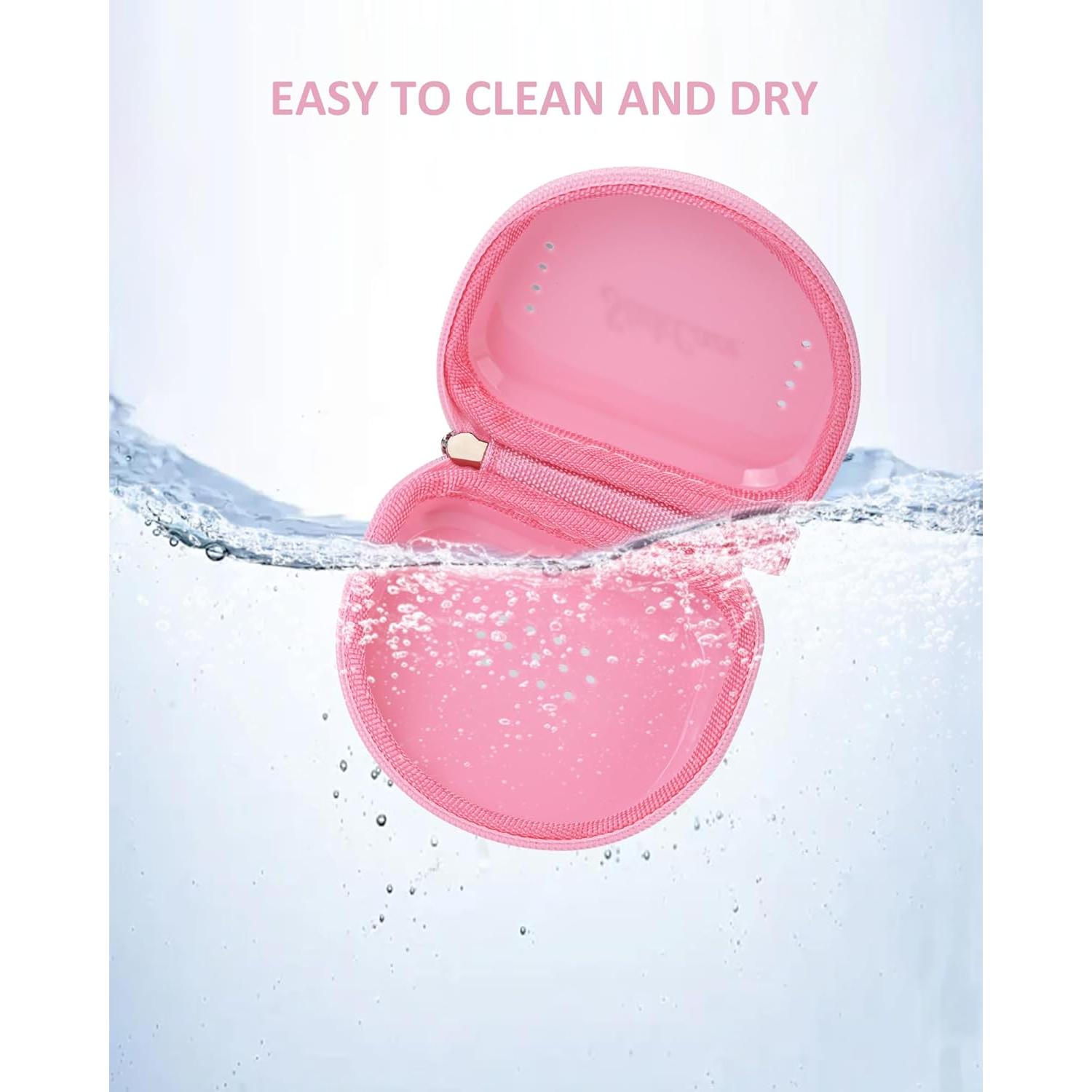 Estuche para Protector Bucal Stukcaze Rosa con Cremallera