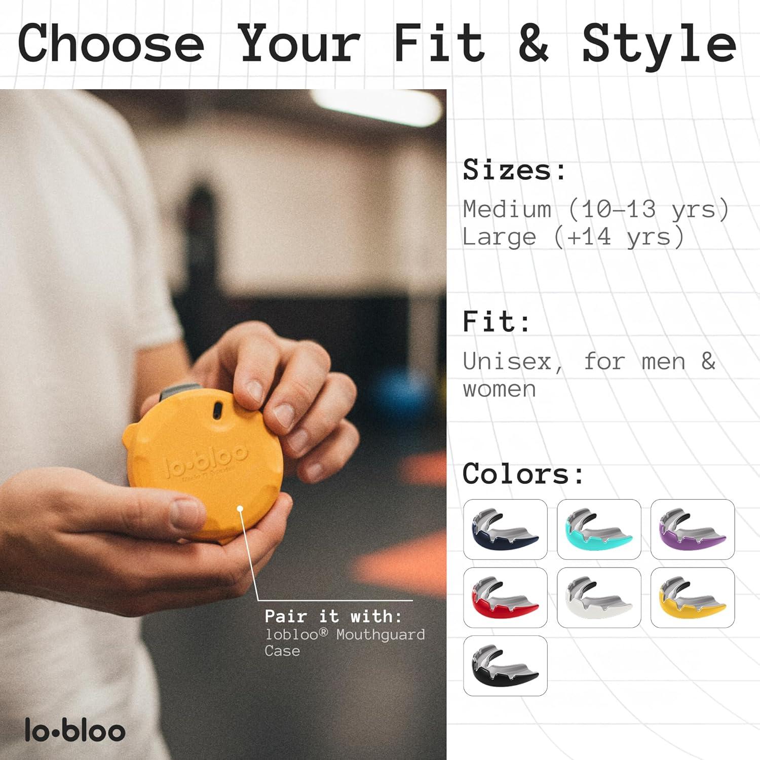 Protector Bucal Deportivo Lobloo Ultra Delgado 1mm Menta