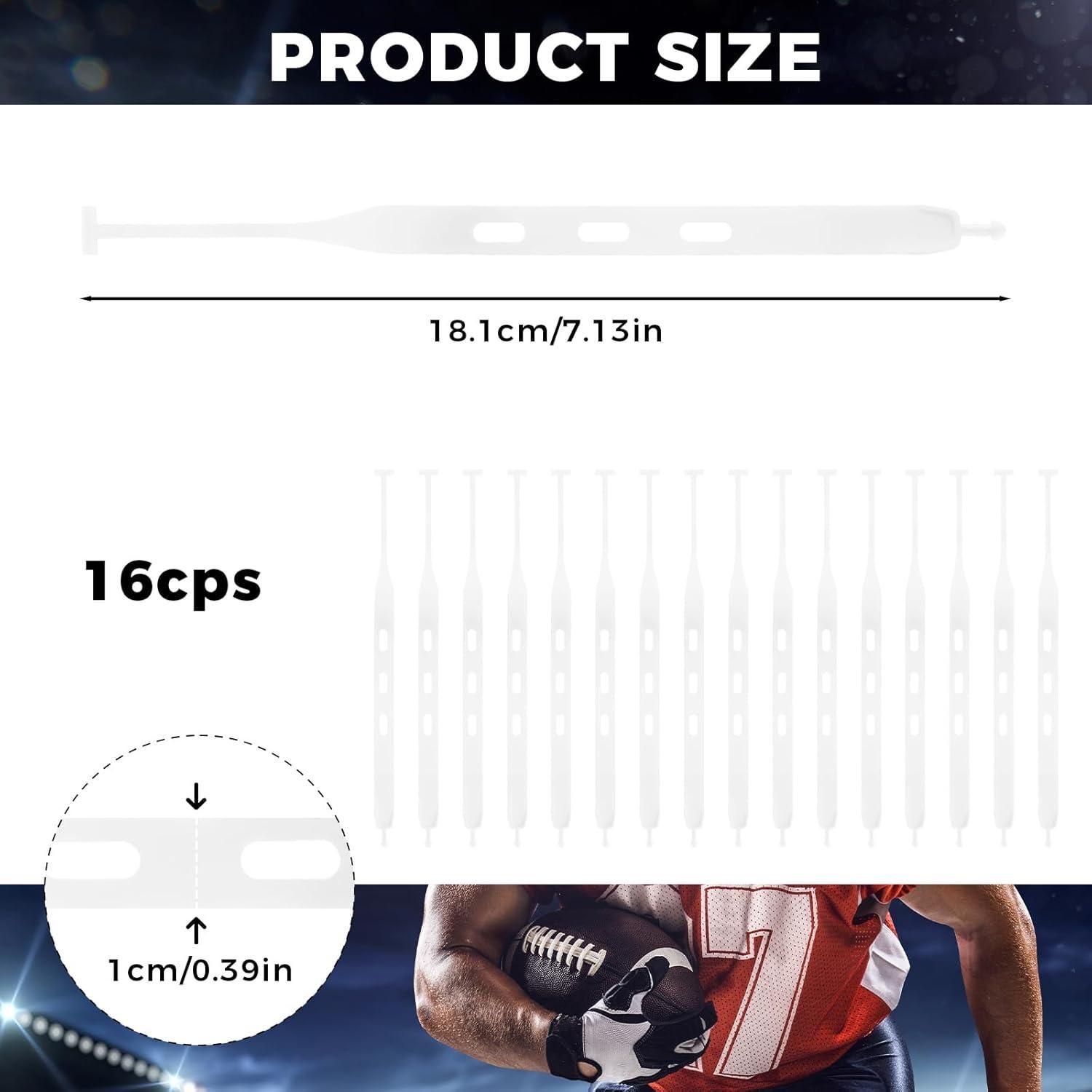 16 Correas de Protector Bucal KCMOSGI para Fútbol y Deportes