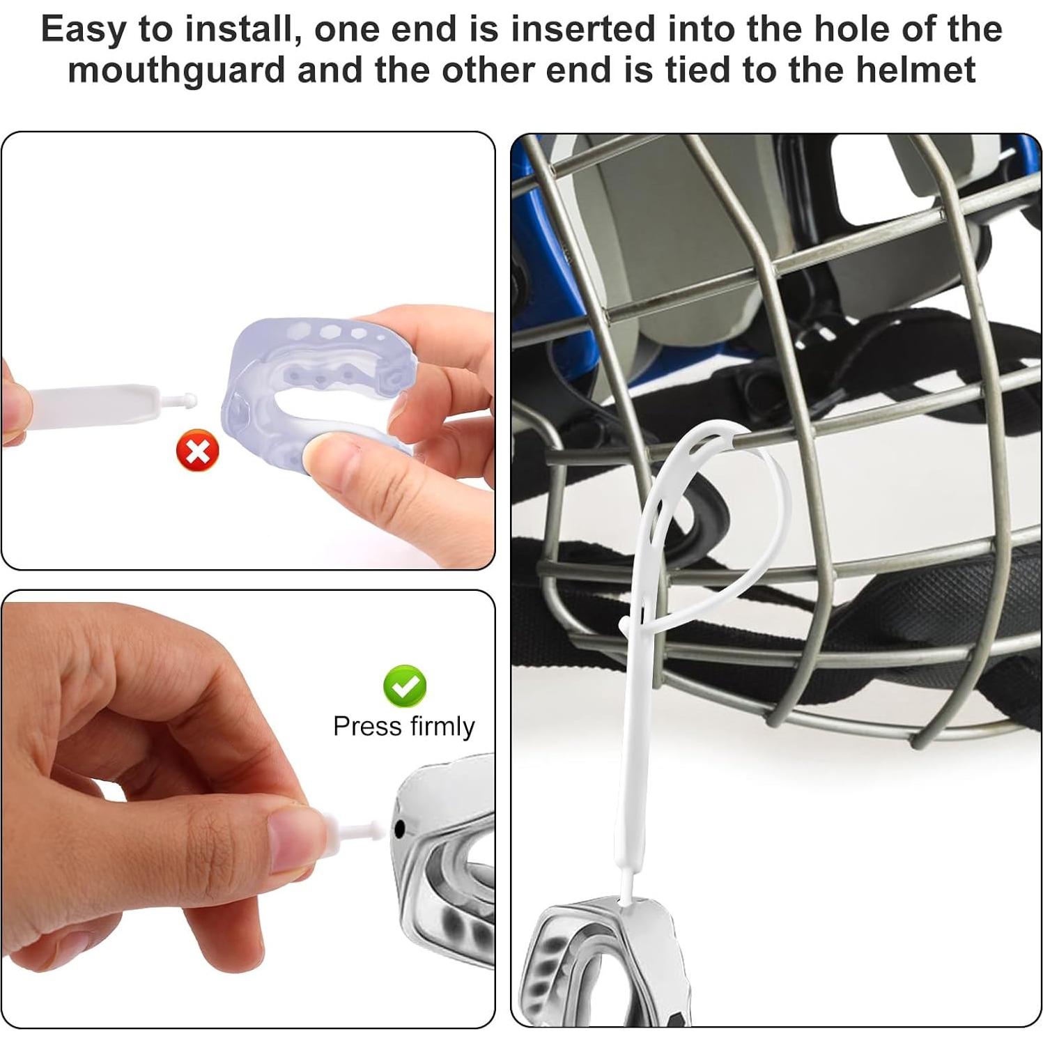 5 Correas de Reemplazo para Protector Bucal BOXOB 18.1 cm Blanco