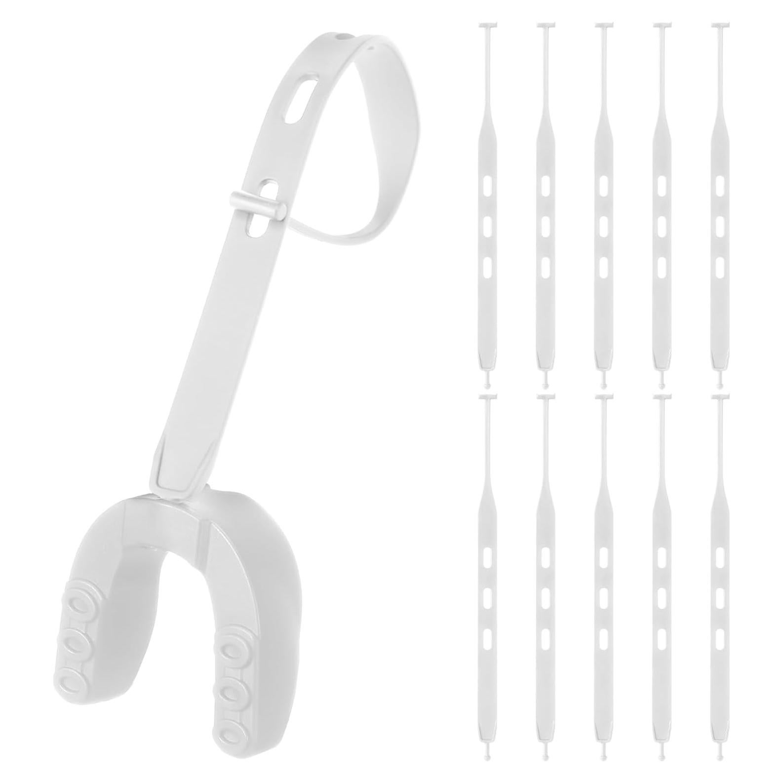 Flutesan 10 Correas de Reemplazo para Protector Bucal Blanco