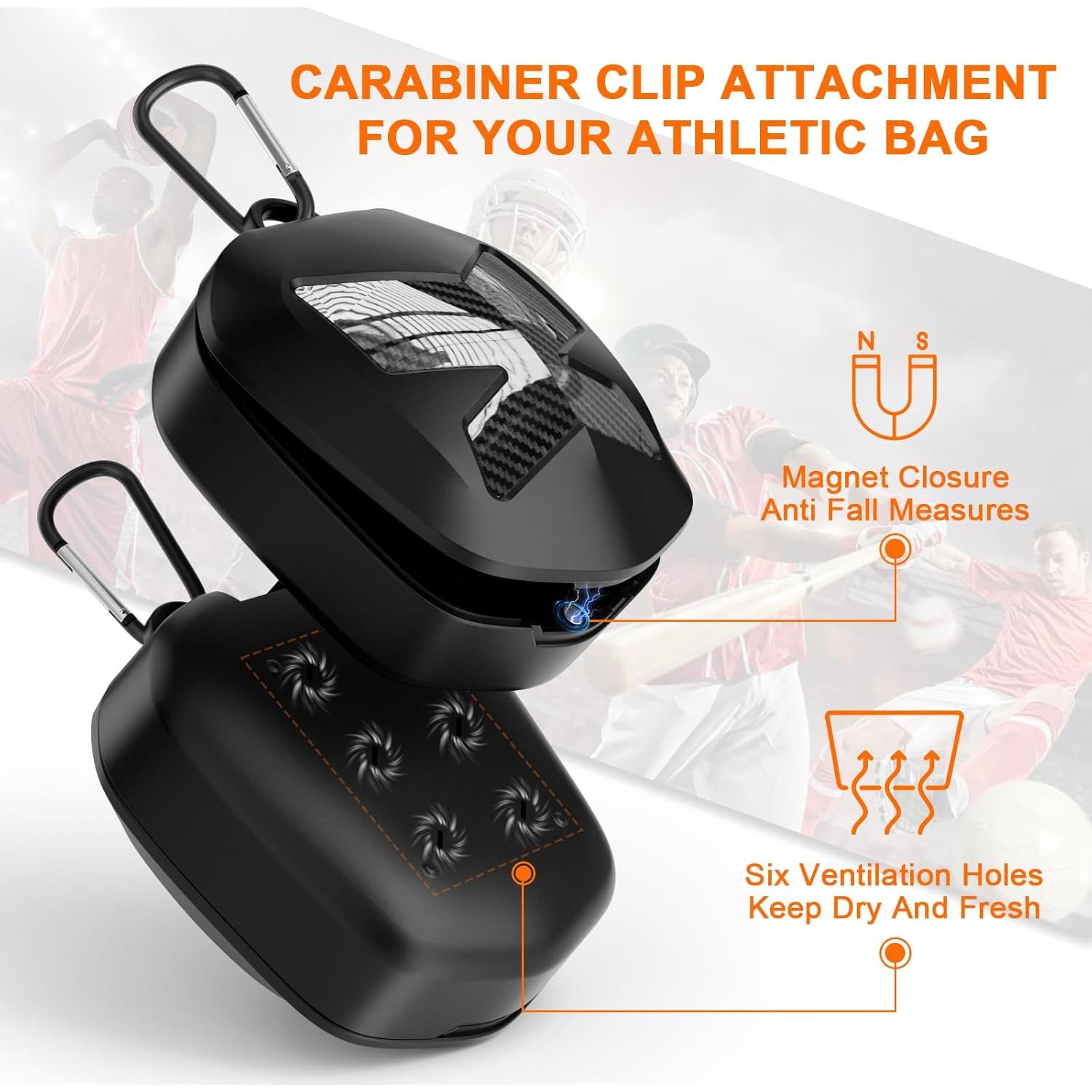 Funda para Protectores Bucales ARGOMAX, Negra, Multideporte