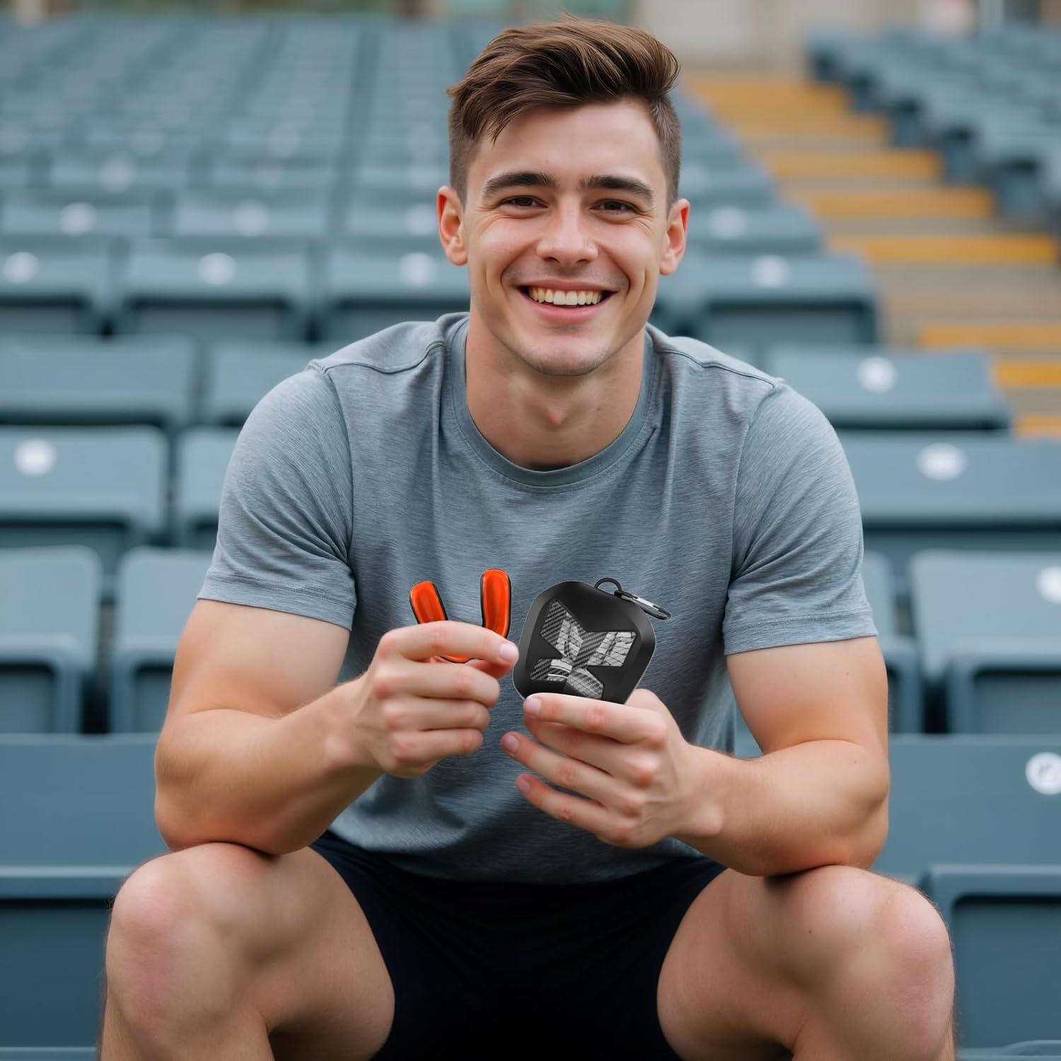 Funda para Protectores Bucales ARGOMAX, Negra, Multideporte