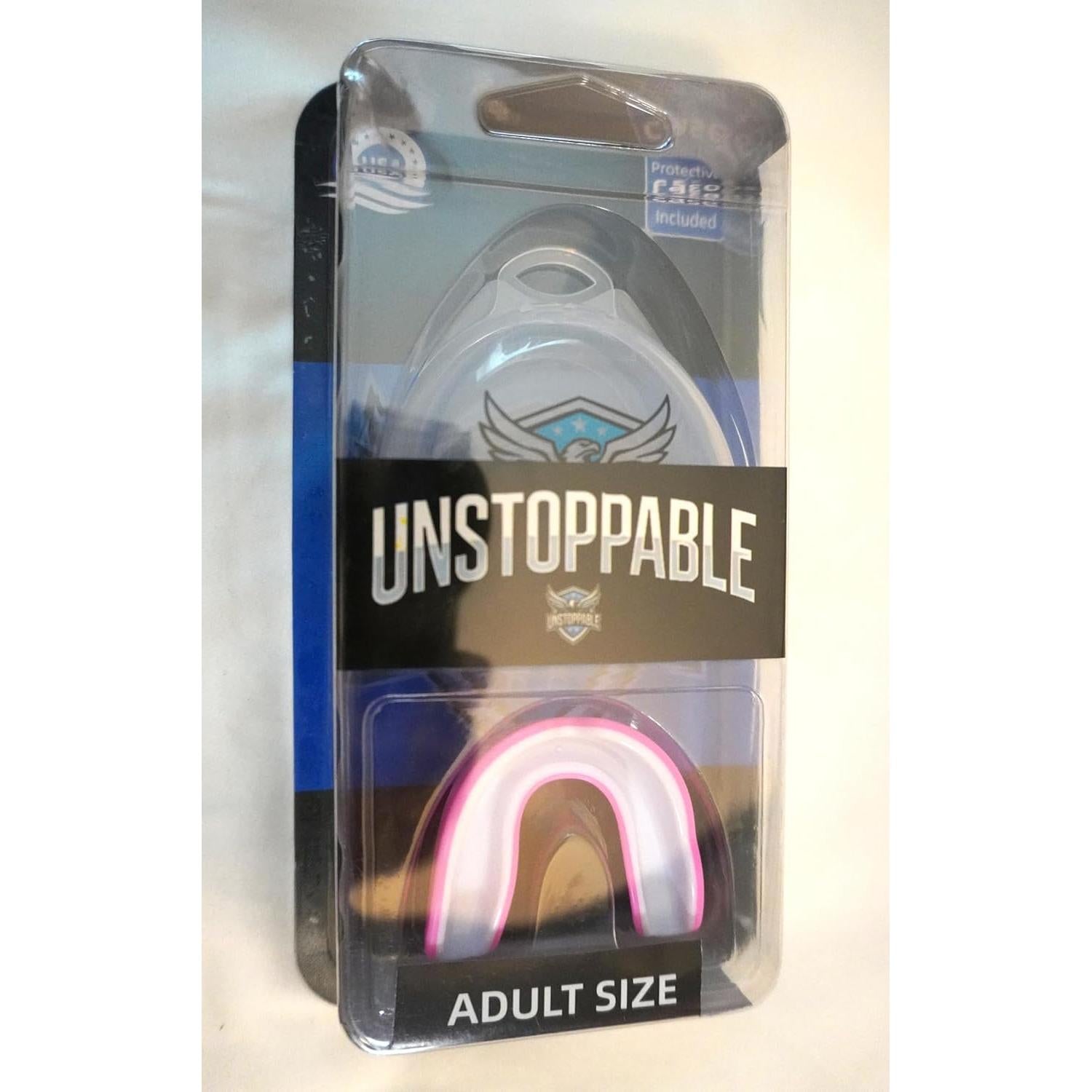 Protector Bucal Deportivo FUNDAMENTAL MG CORE Rosa/Blanco