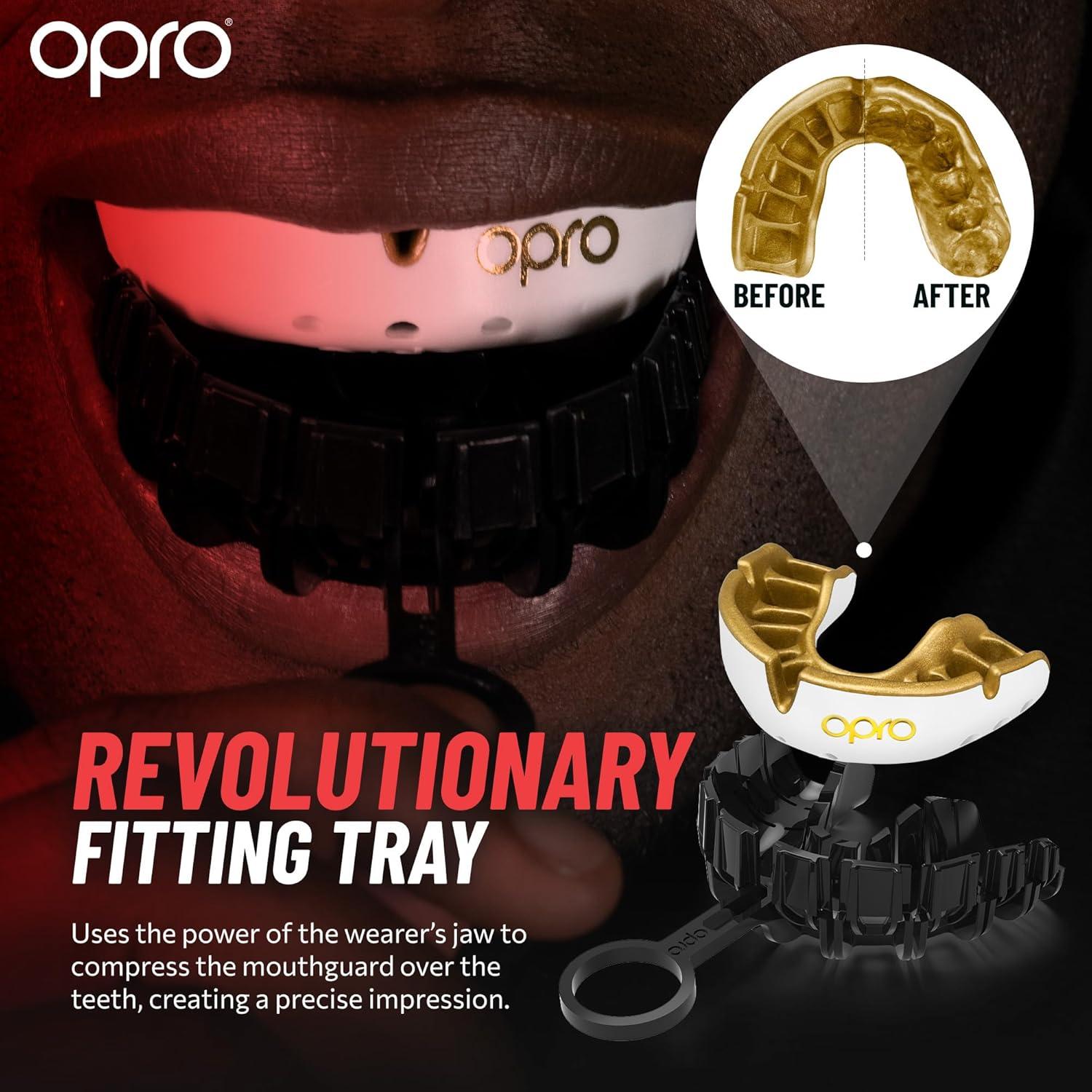 Protector Bucal OPRO Gold Level Adulto Azul Oscuro 20x11.5cm