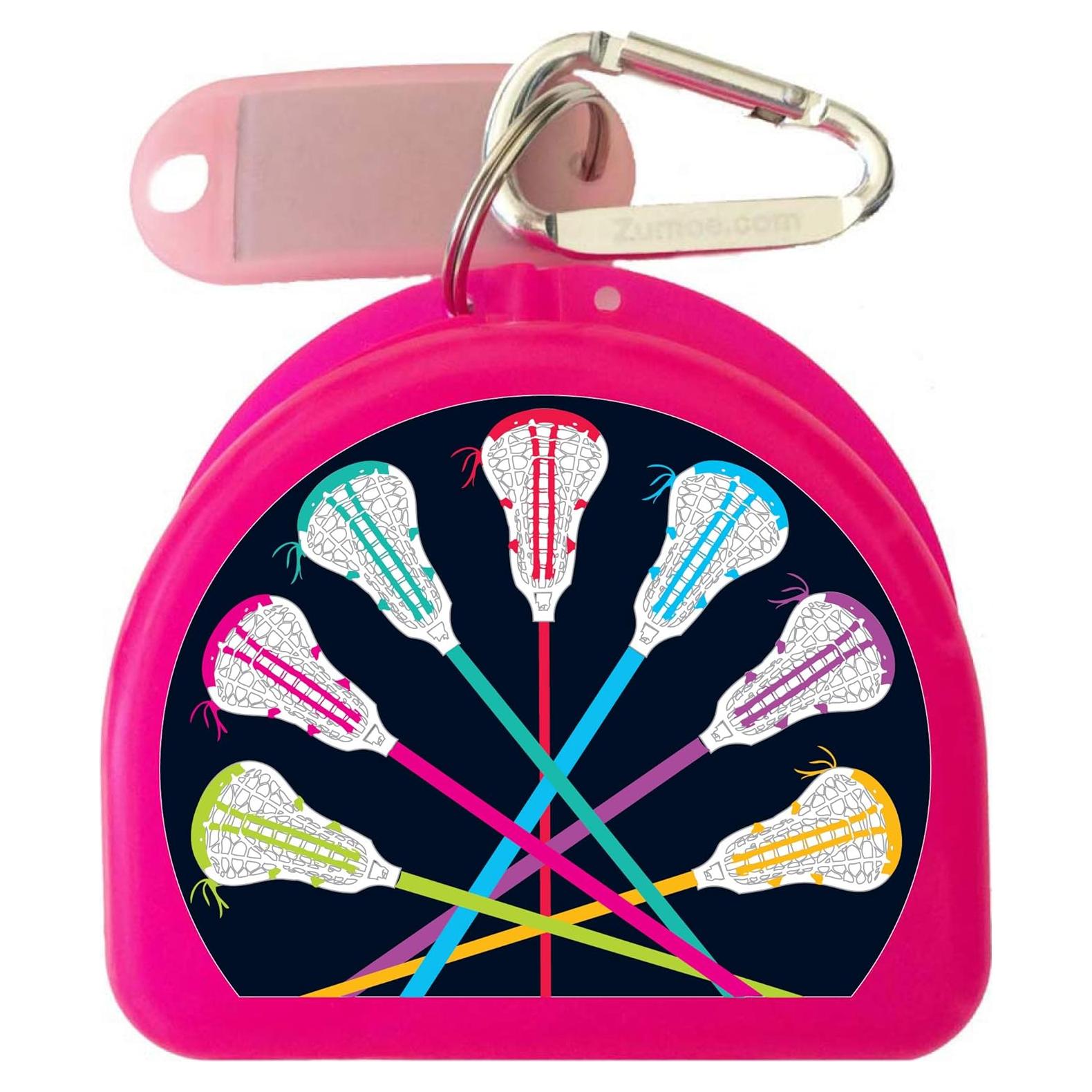 Funda para Protector Bucal de Lacrosse Rosa - Now Associates