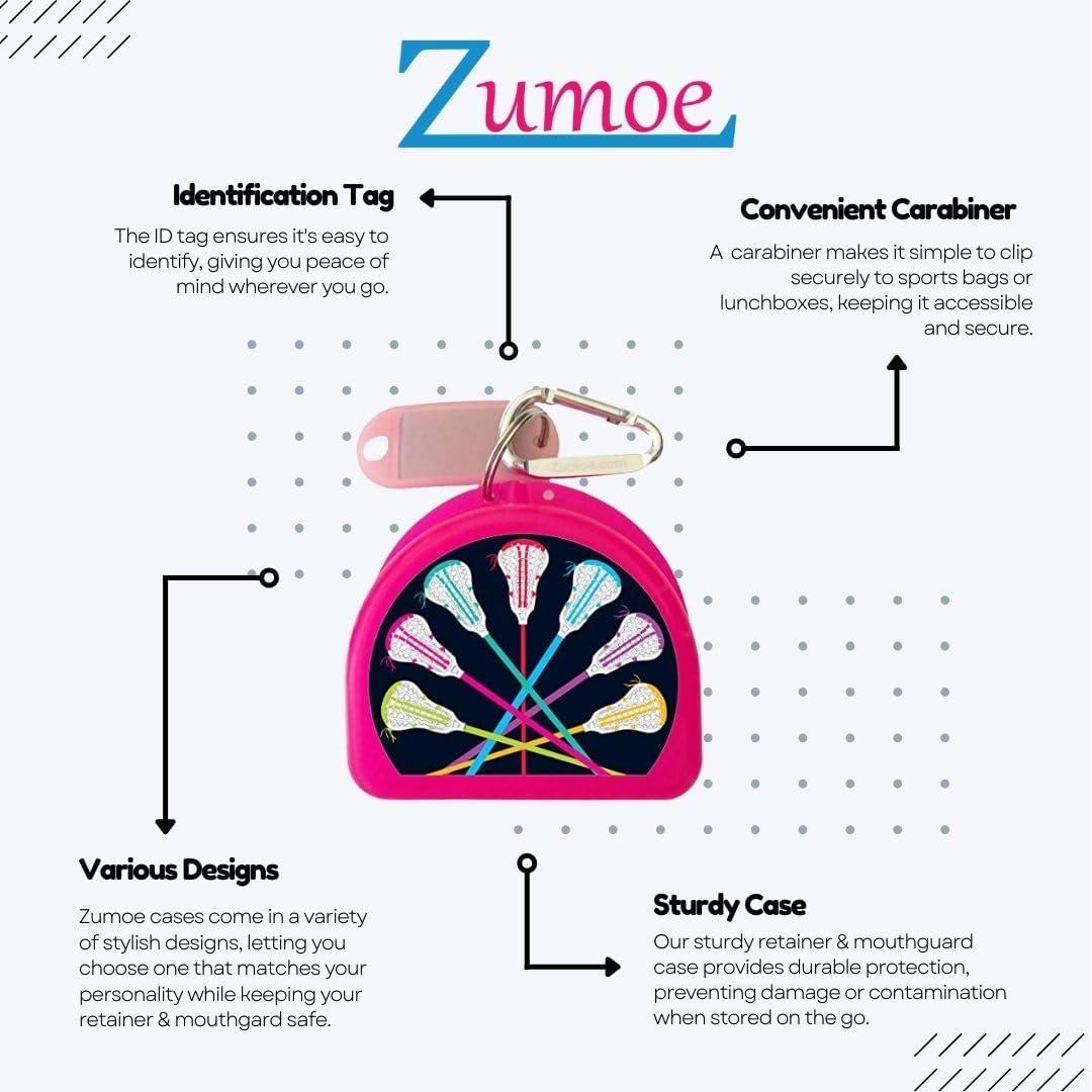 Funda para Protector Bucal de Lacrosse Rosa - Now Associates