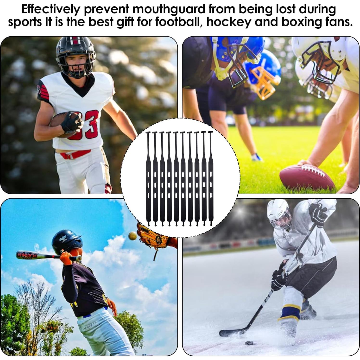 10 Correas de Protector Bucal Hpmjz para Fútbol y Rugby