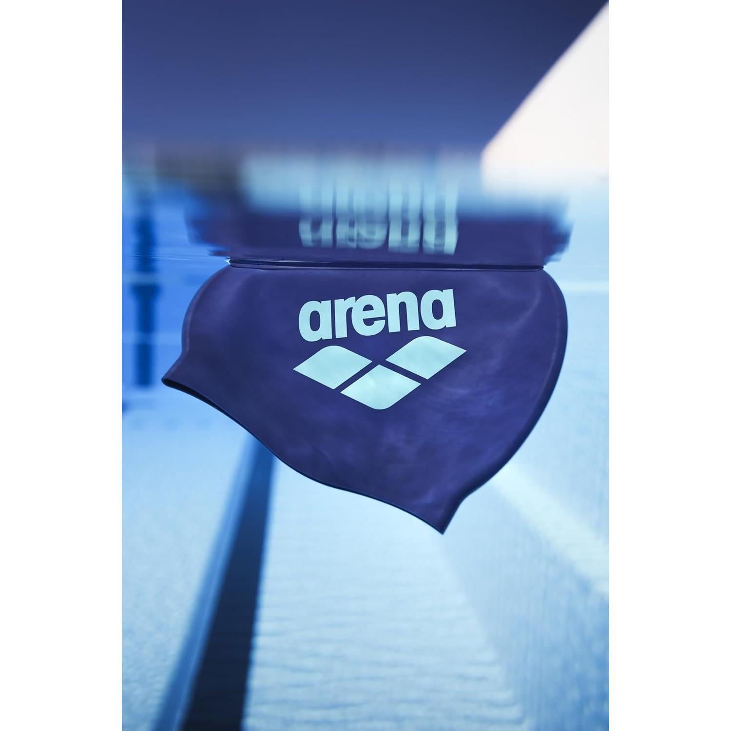 Gorro de natación unisex Arena de silicona rosa/blanco