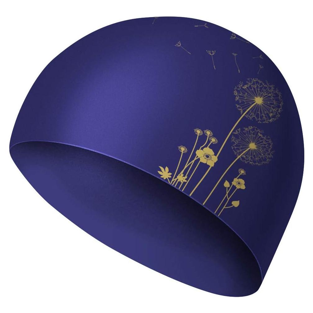 Gorro de Natación WAVEYU Silicona Azul Talla Única