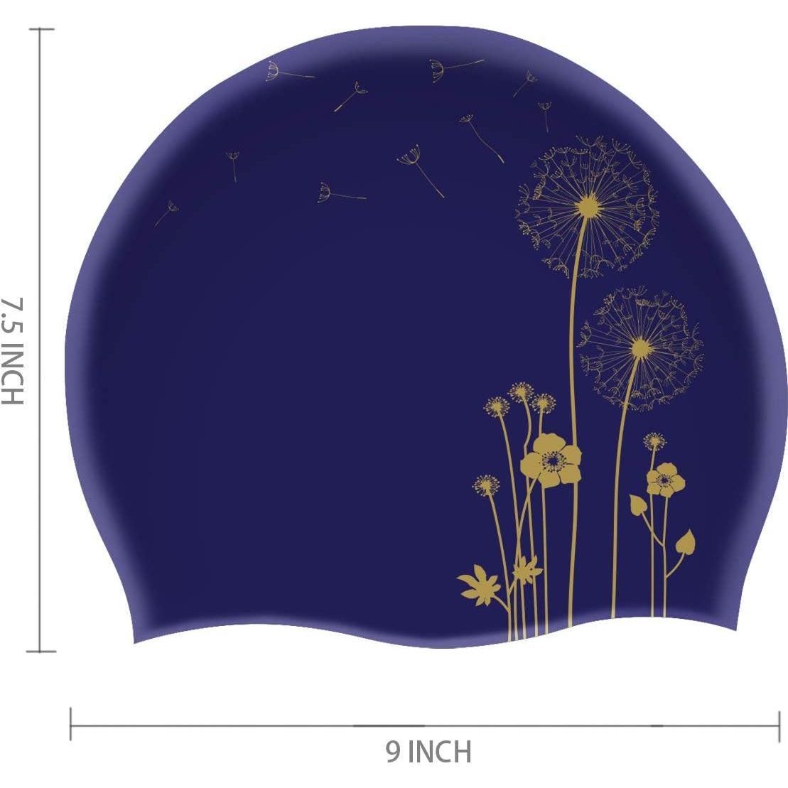 Gorro de Natación WAVEYU Silicona Azul Talla Única