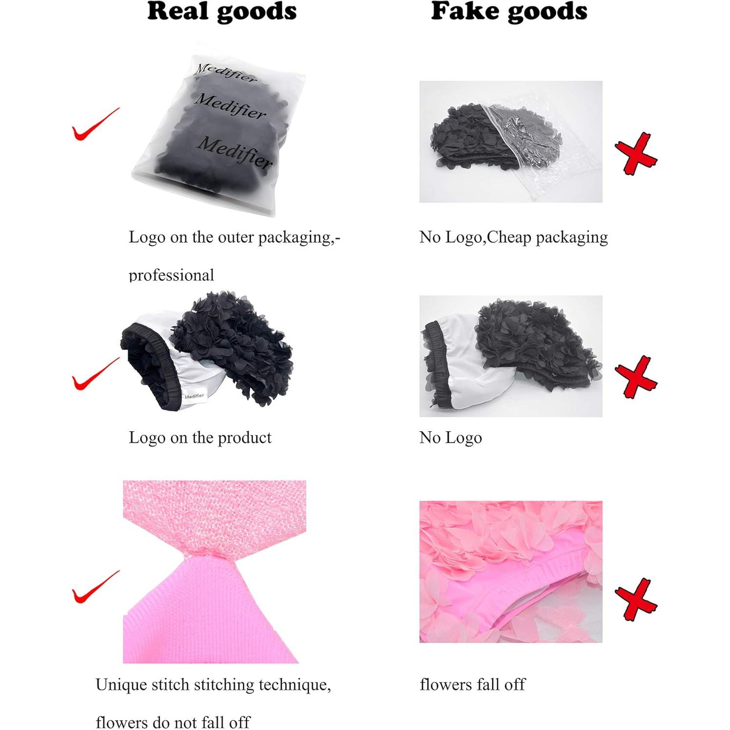 Gorro de Baño Vintage Medifier Rosa Estilo Retro para Mujeres